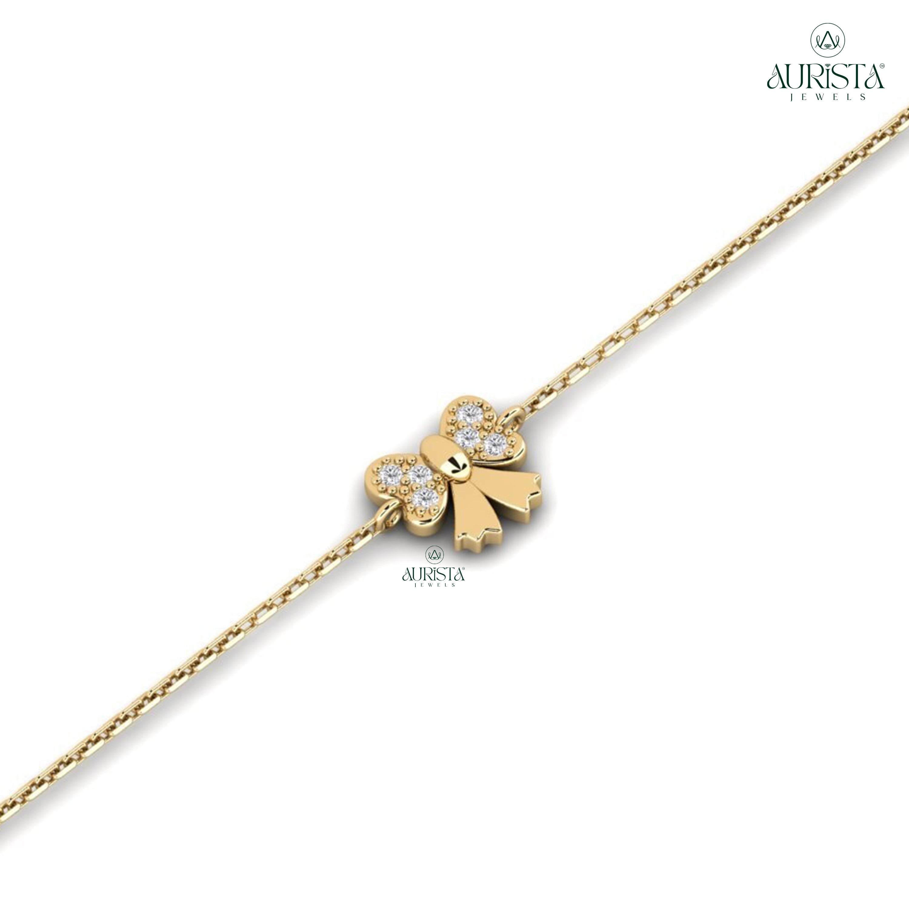 Infinite Spark – Bracelet with Round Diamond Charm