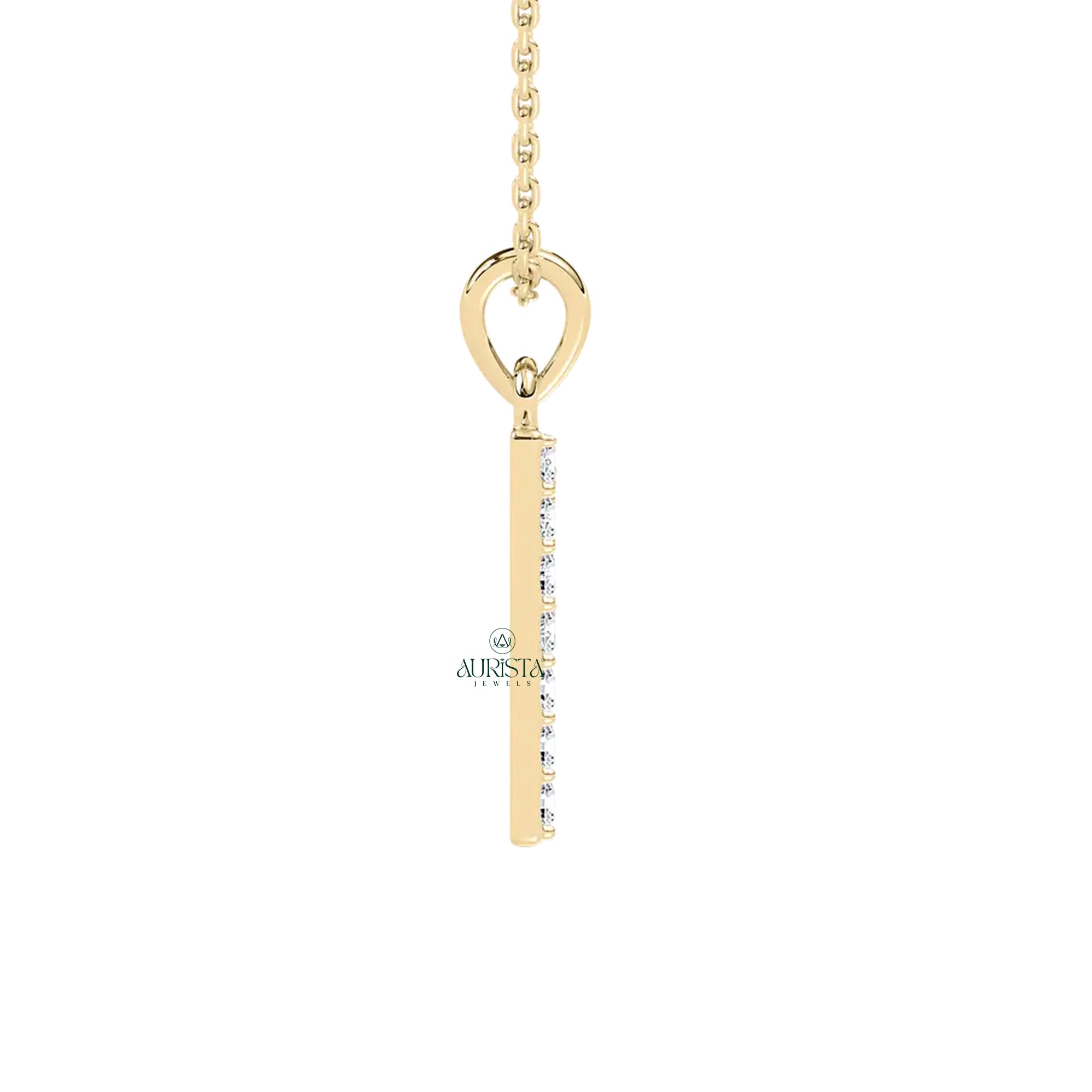 Diamond Initial Necklace