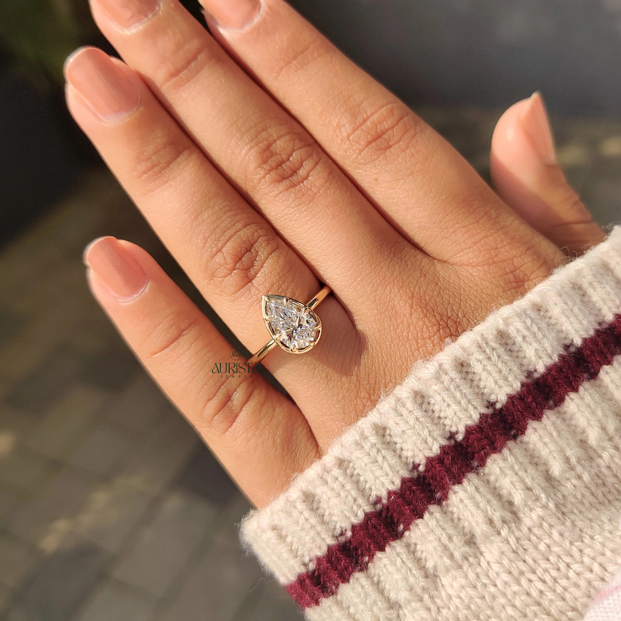 Classic One Diamond Ring with Everlasting Charm