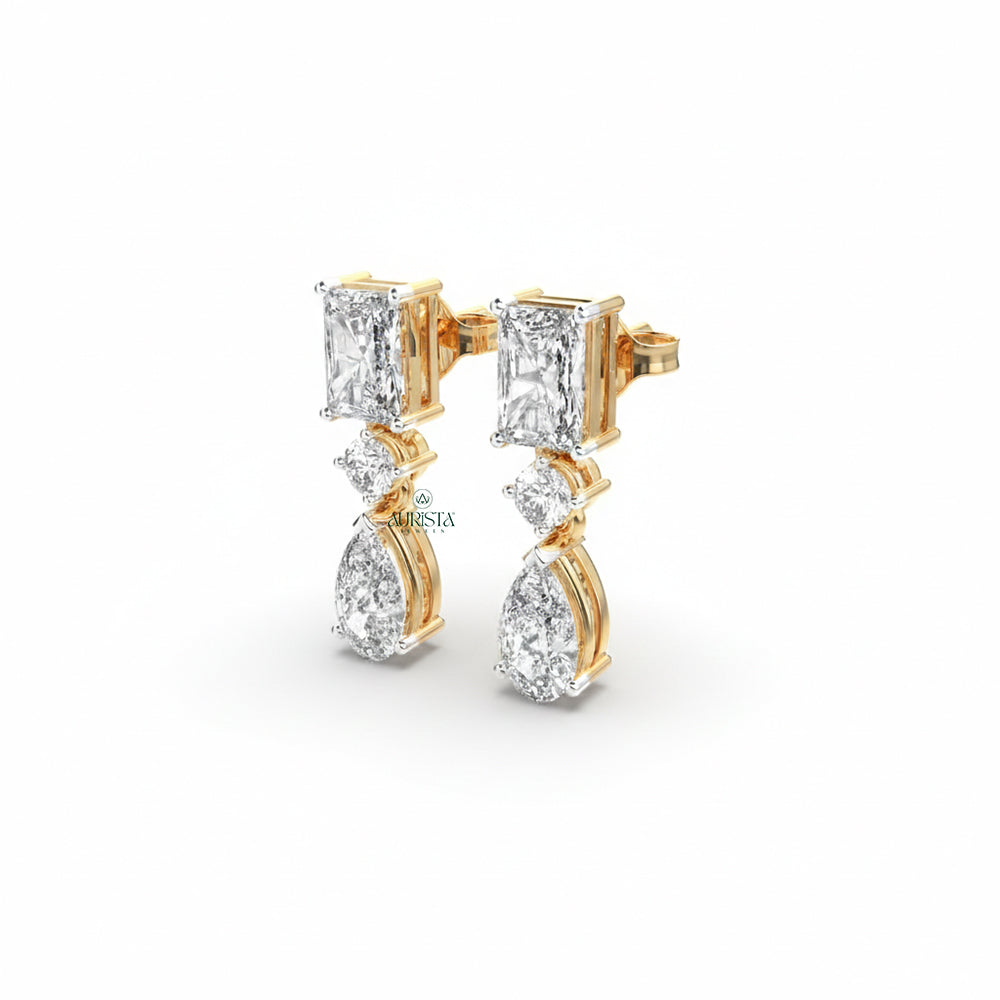 Timeless Sparkle – Diamond Earrings