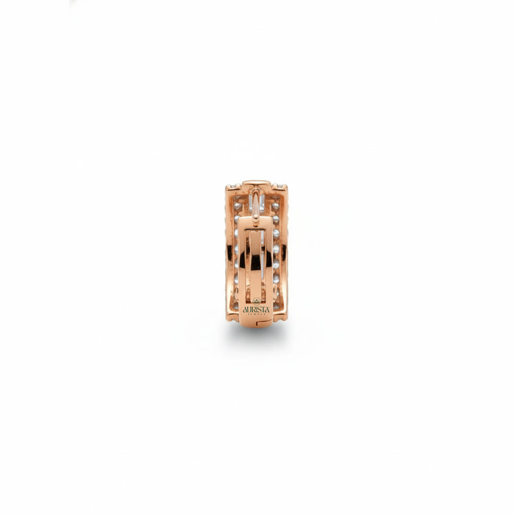 Pure Sparkle – Diamond Hoops Earrings