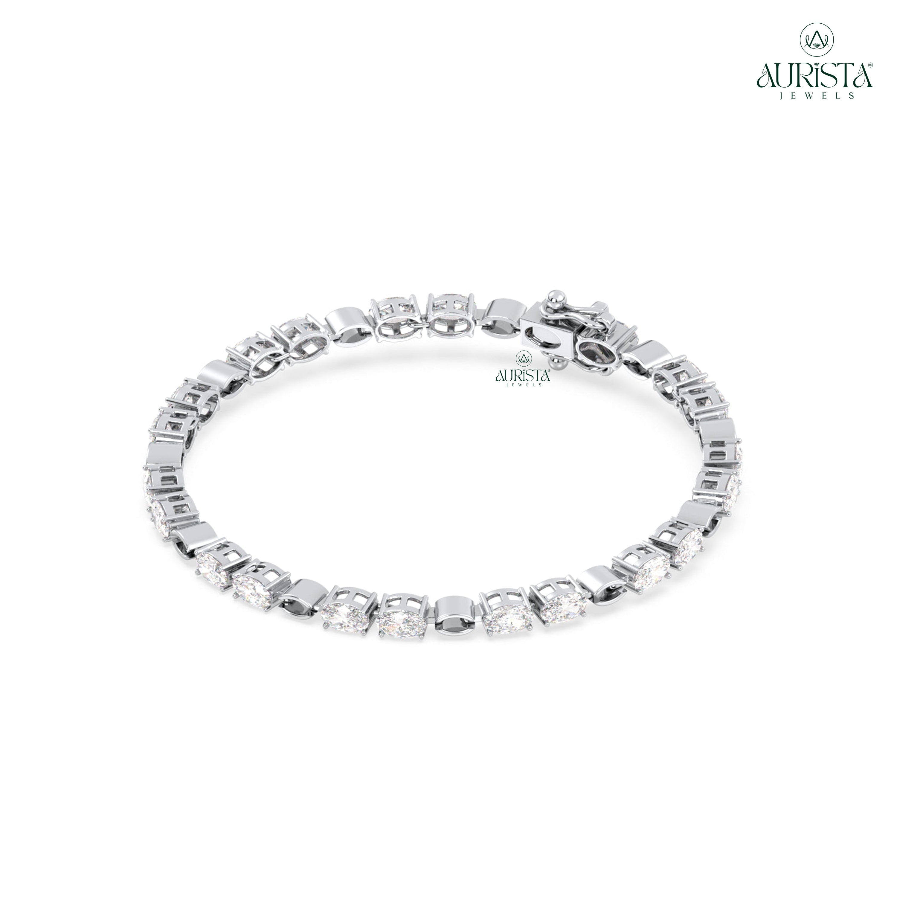 Timeless Shine – Tennis Bracelet with Oval Diamonds