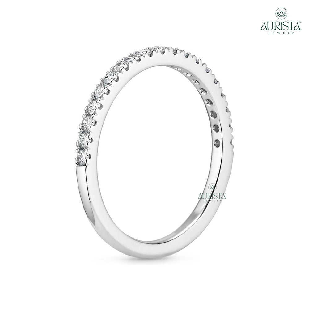 Endless Vows White Gold Ring with Round Diamond