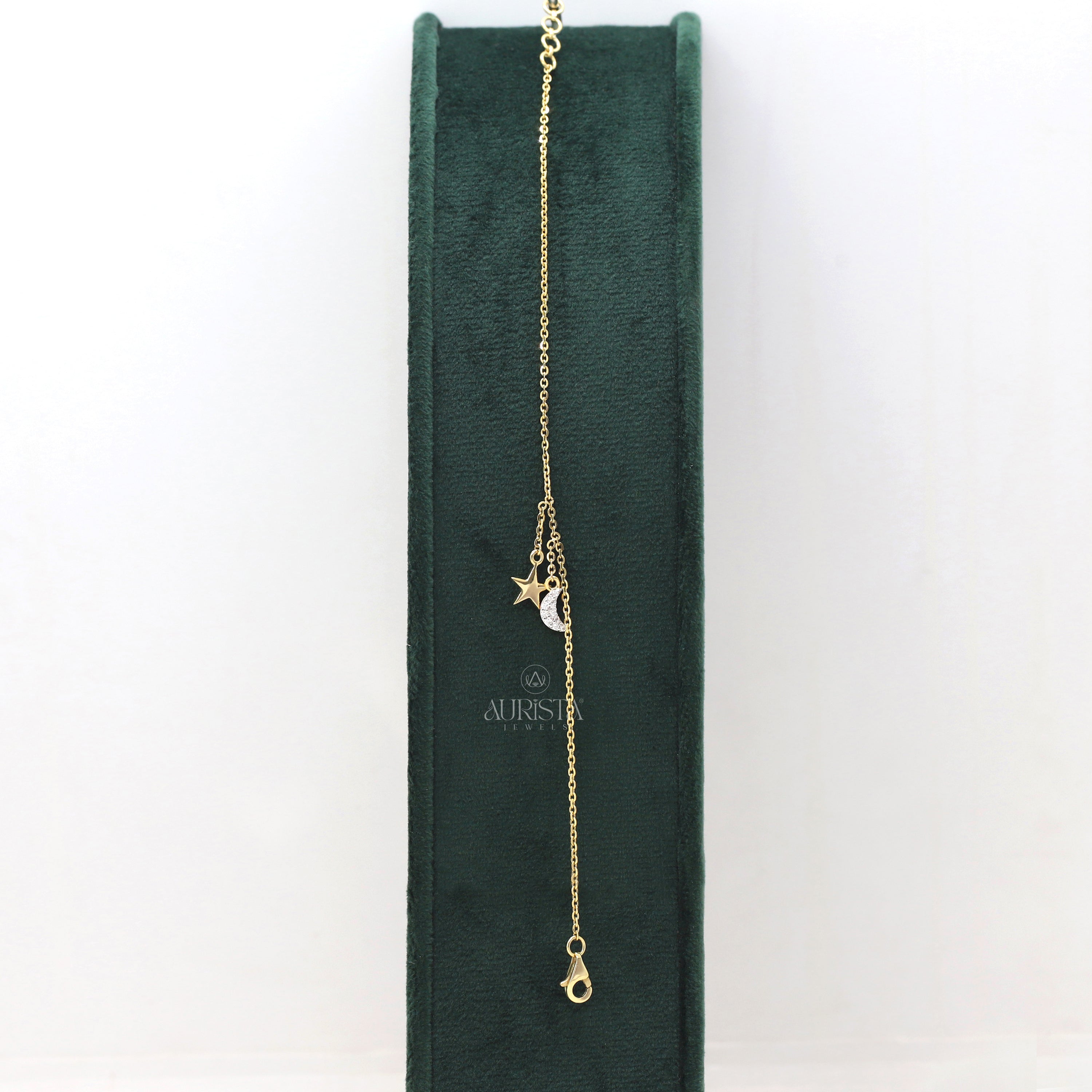 Gift of Forever – Yellow Gold with Moonlight Chain Bracelet