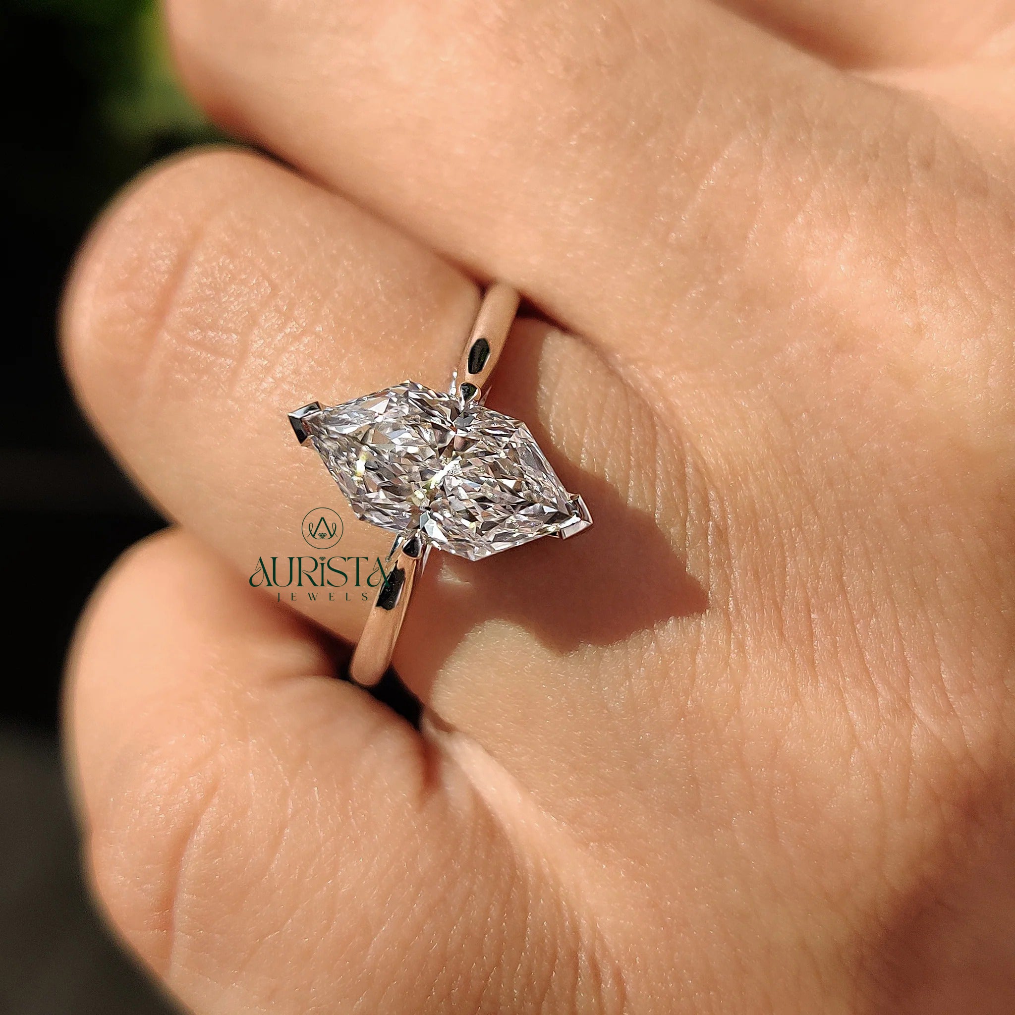 Elongated Elegance: The Perfect Marquise Solitaire