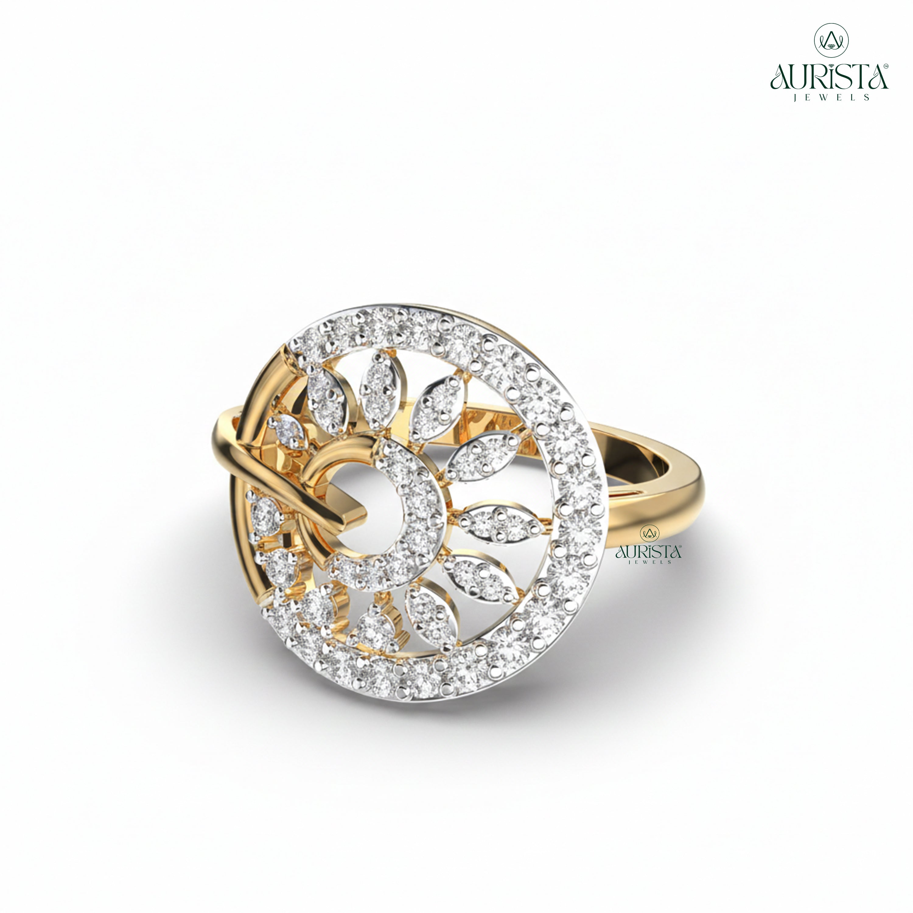 Shine Forever – Yellow Gold Ring with Round Diamond