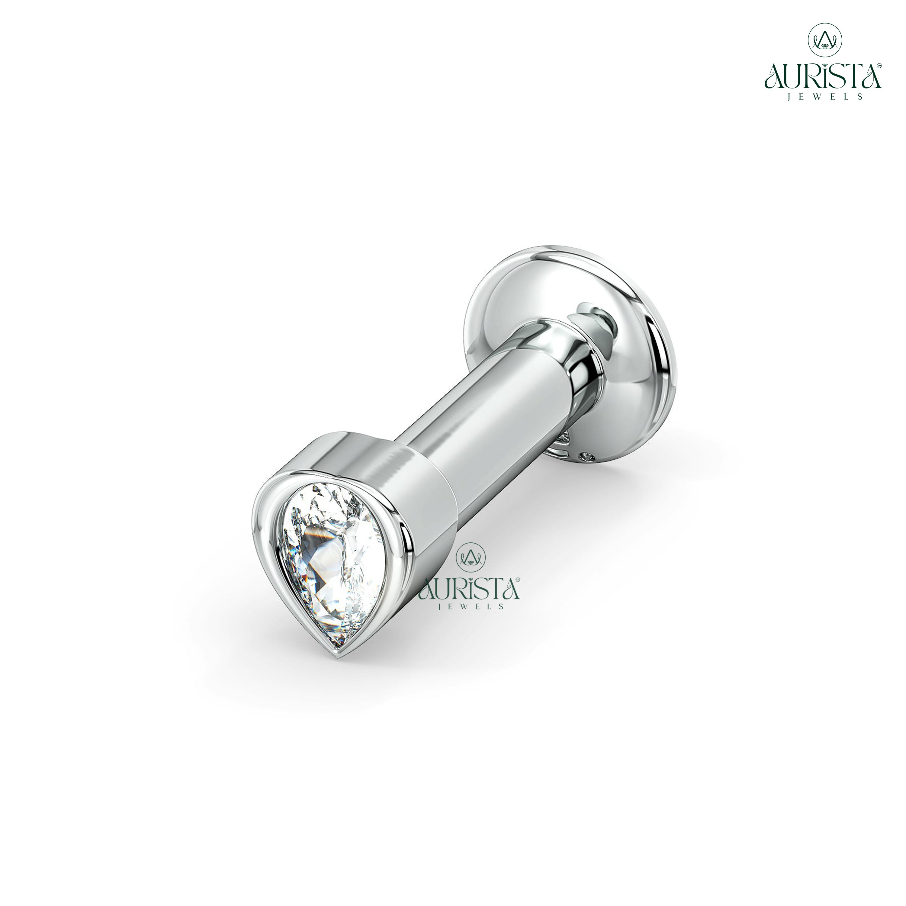 True Forever Round Diamond Nose Stud