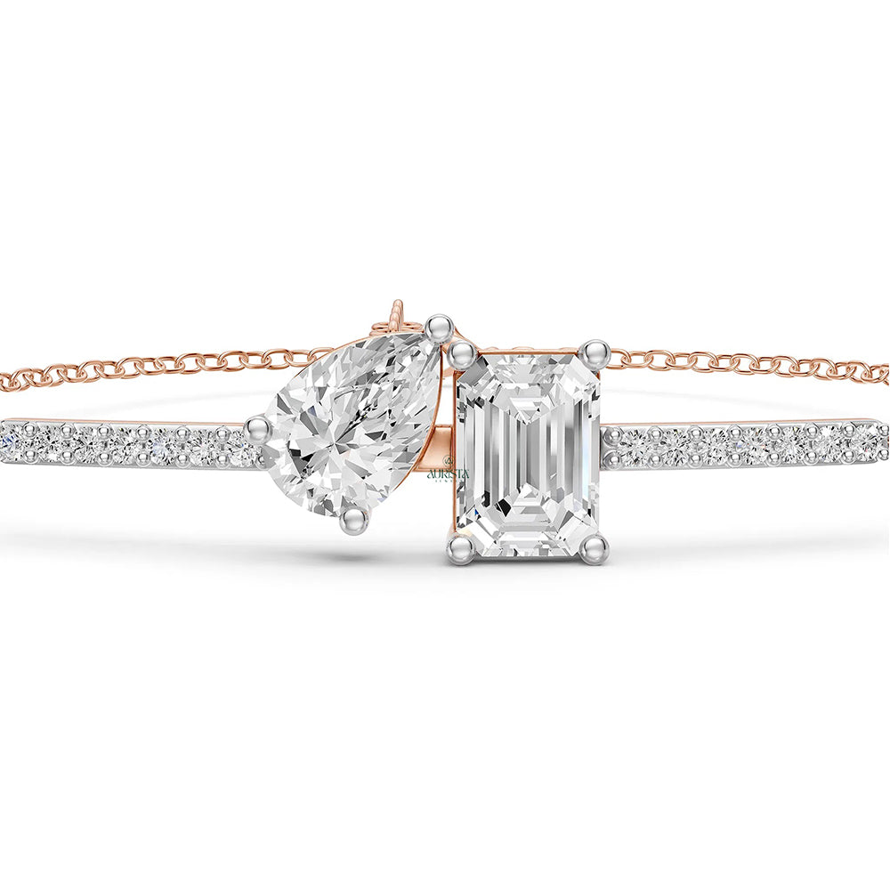 Eternal Embrace – Diamond Bracelet in White Gold