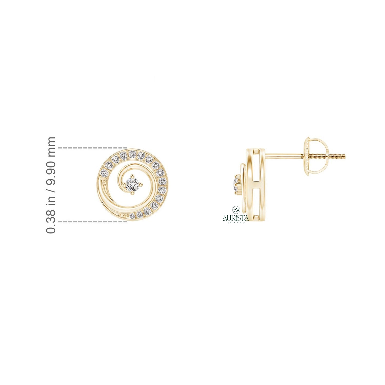 Delicate Earrings with Premium Diamond