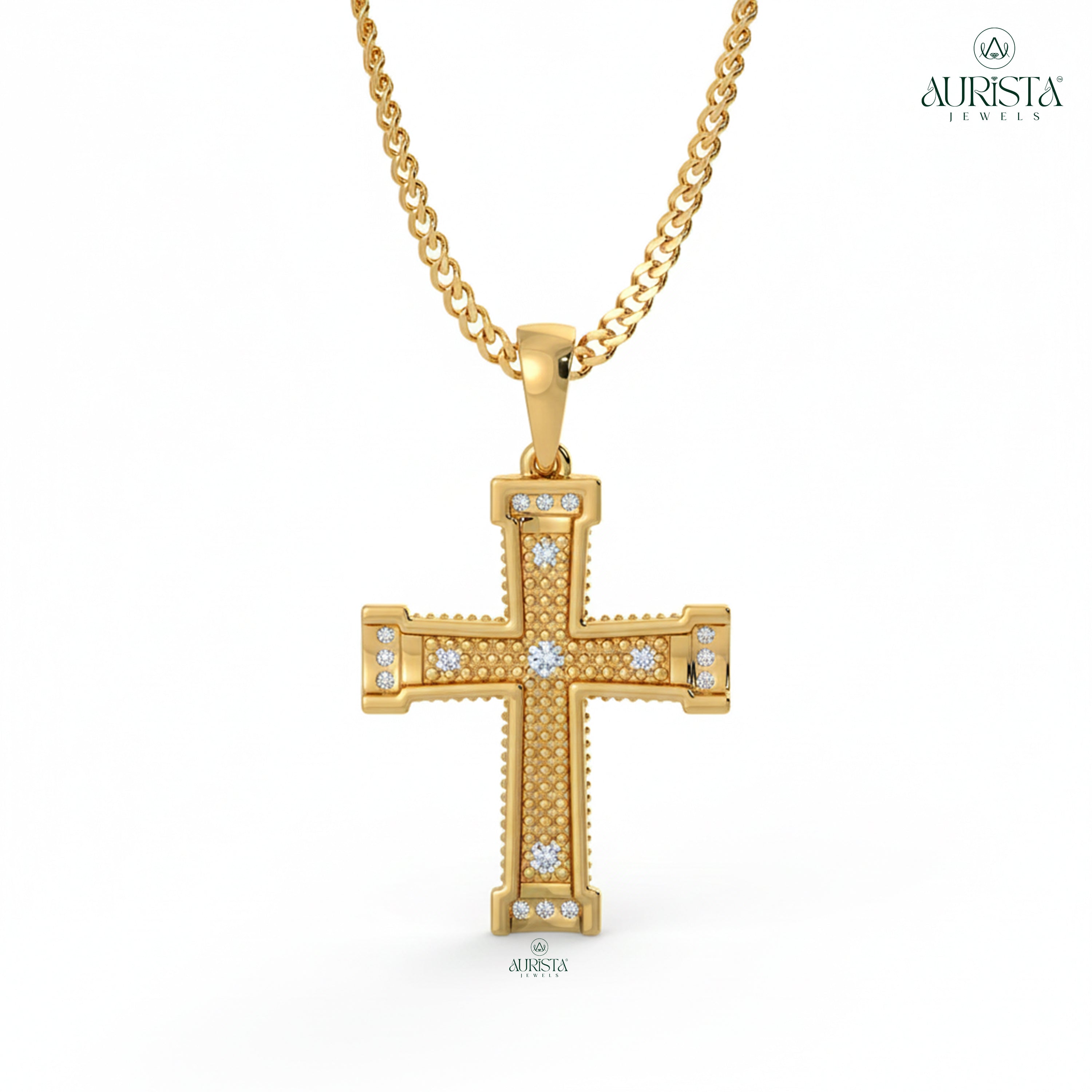 Classic Diamond Pendant for Men