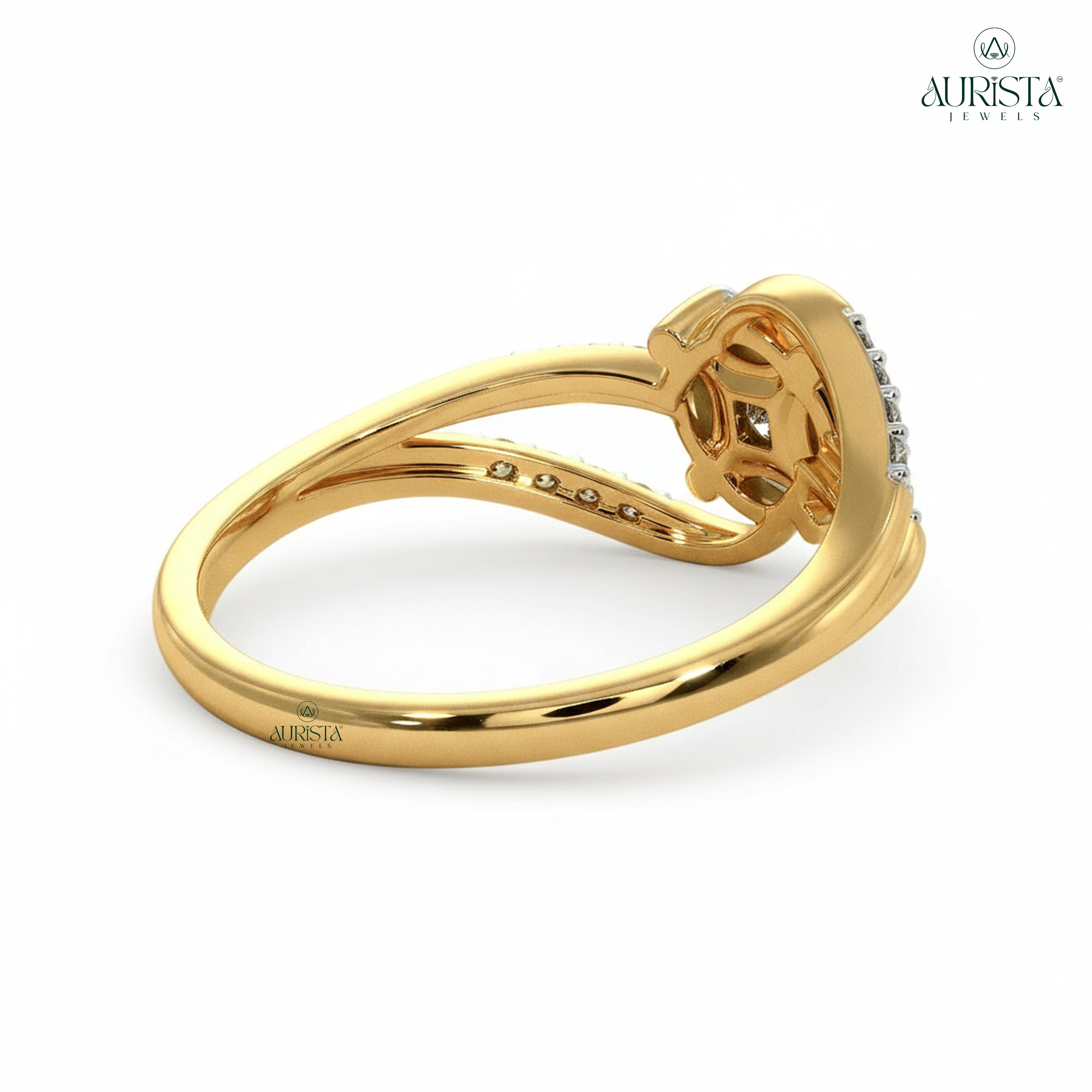 Timeless Union – Yellow Gold Band with Round Diamond