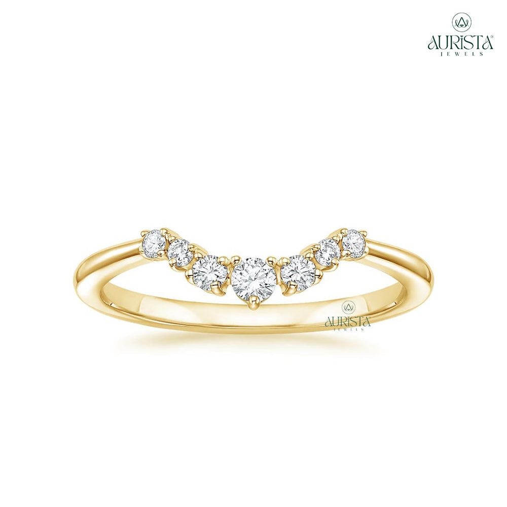 Timeless Vows Yellow Gold Ring with Asscher Diamond