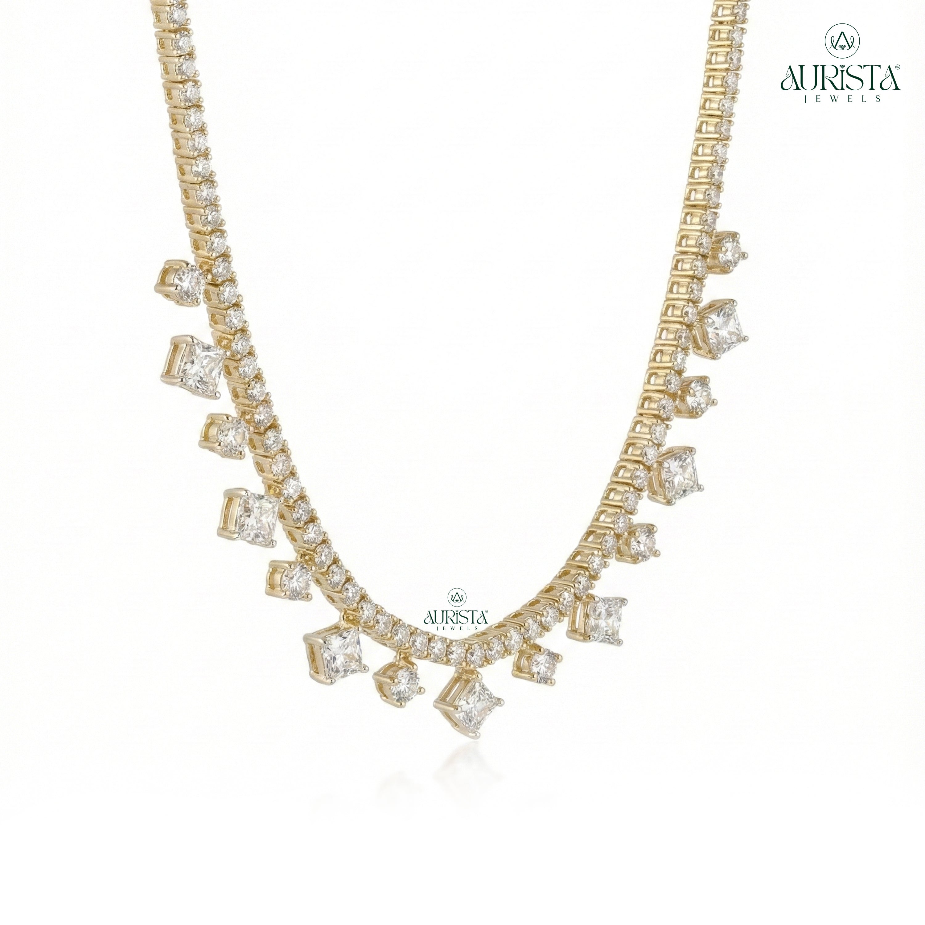 Eternal Shine Diamond Necklace in Gold
