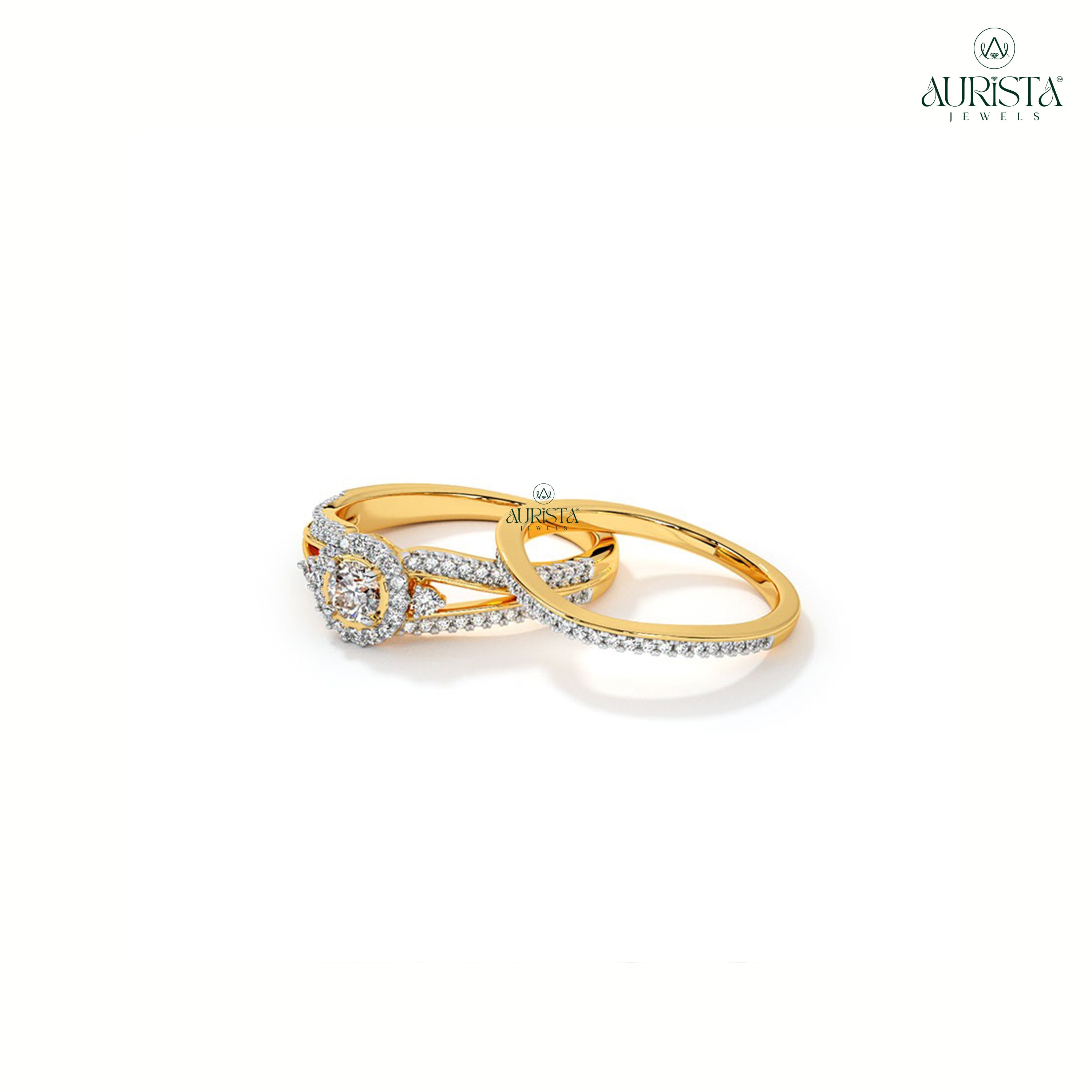 Infinite Grace – Yellow Gold Ring with Round Diamond