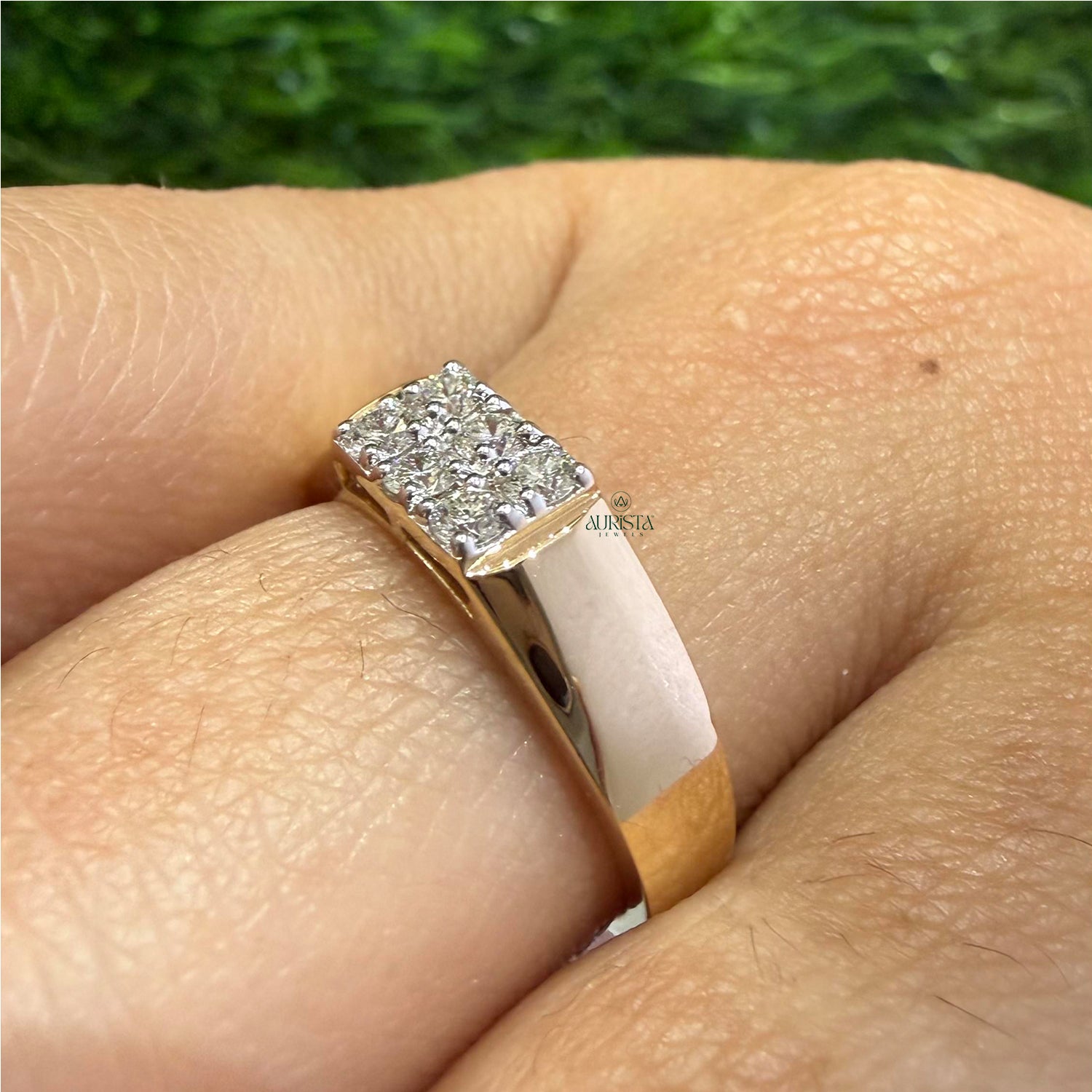 Dream of Shine Yellow Band with Round Diamond