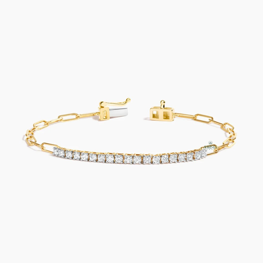 Timeless Shine – Bracelet with Round Diamonds