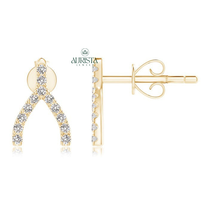 Pure Earrings with Sparkling Diamond