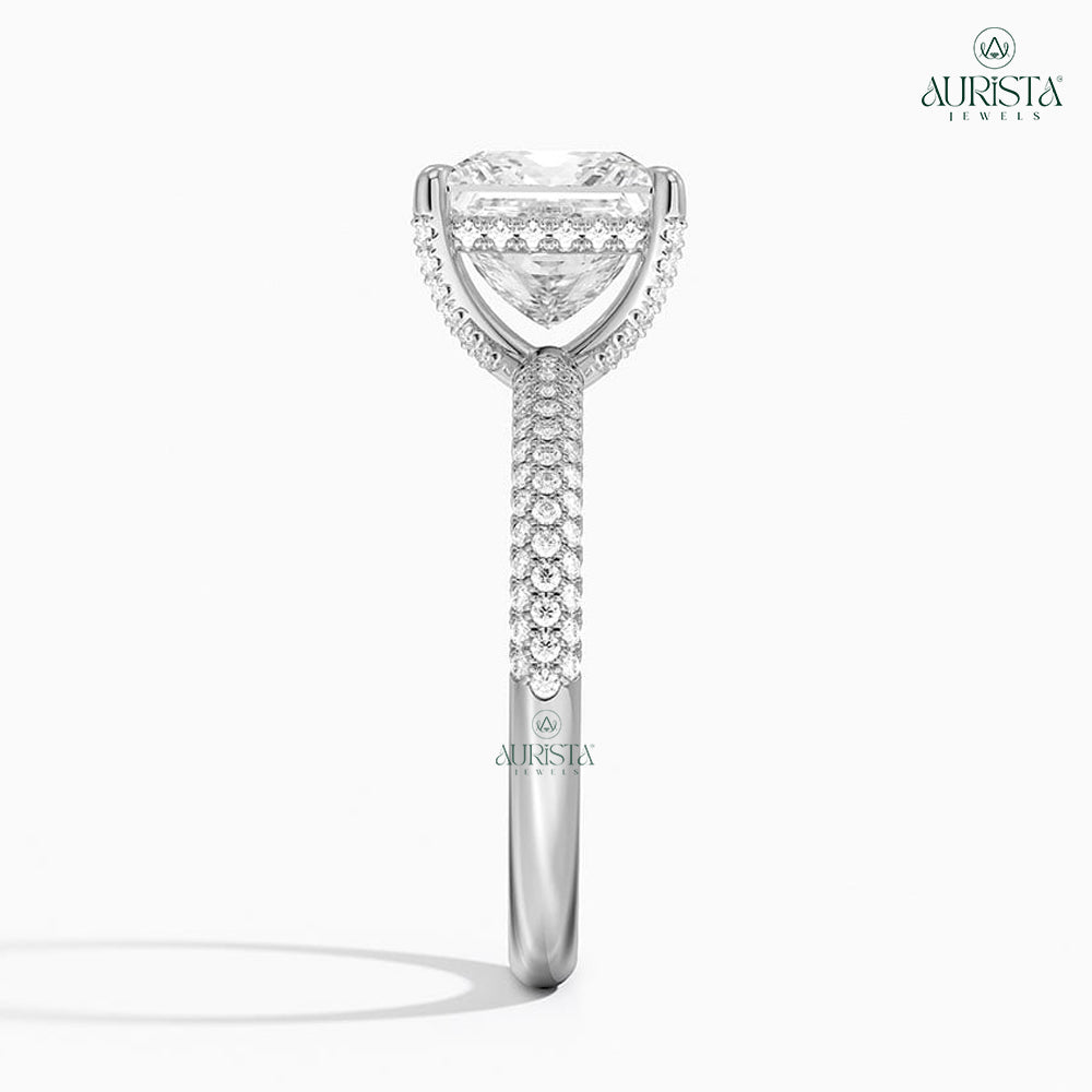 Endless Vows White Gold Ring with Princess Diamond