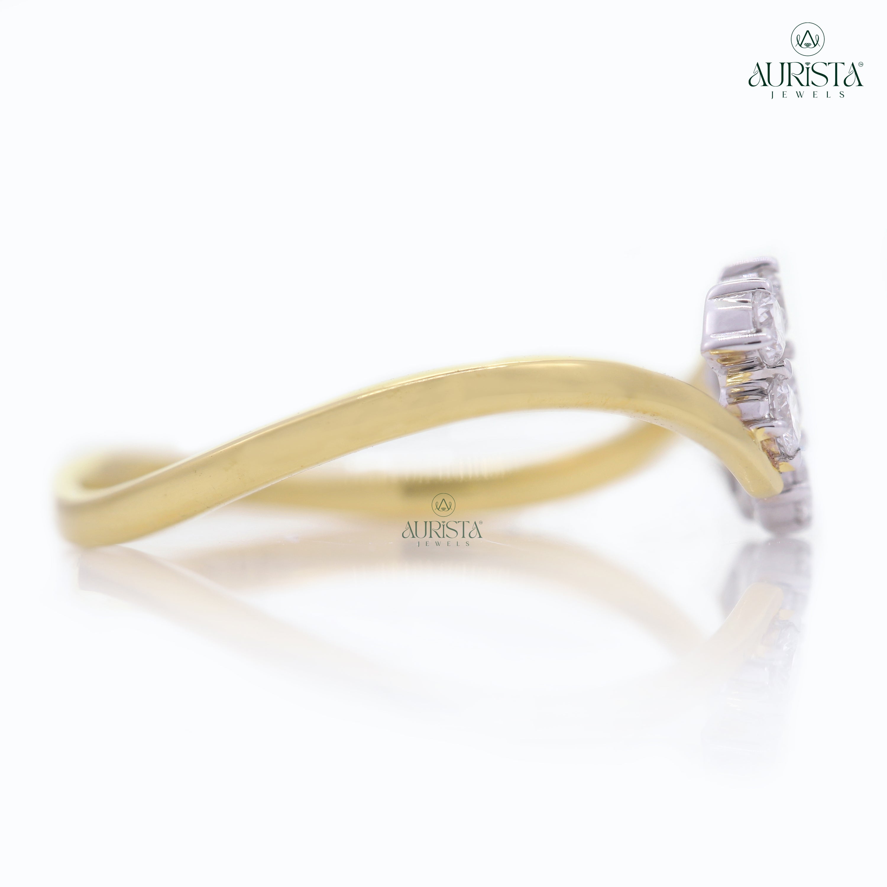 Wear Your Promise- Yellow Gold Band with Round Diamond
