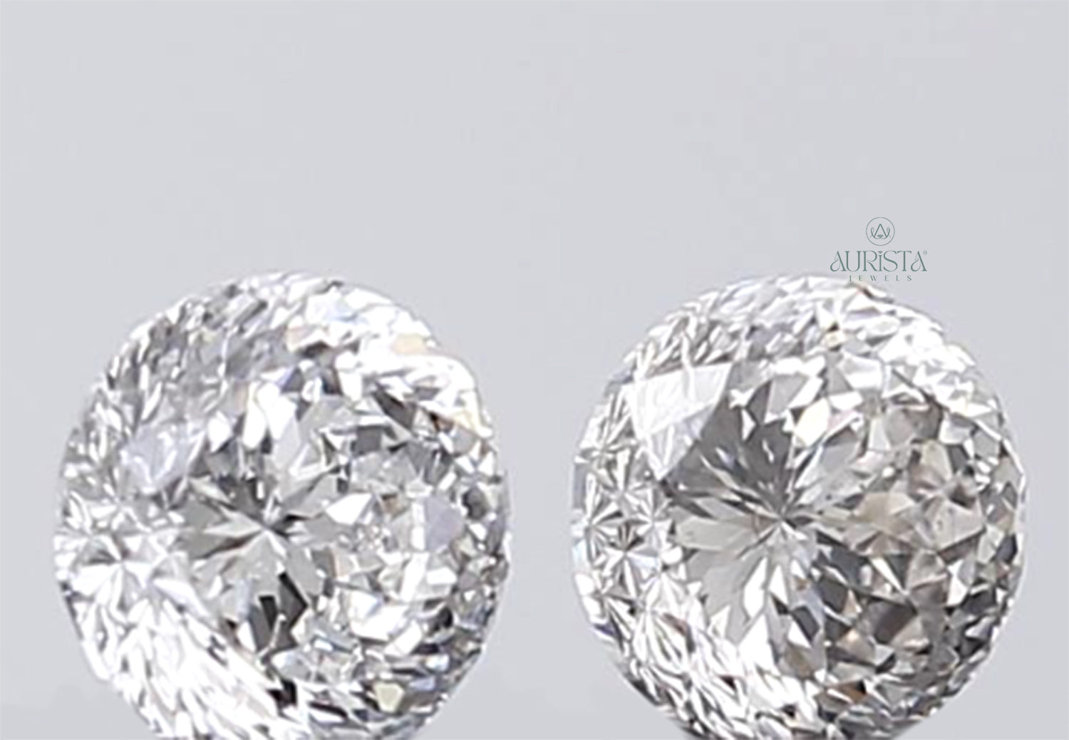 1.00 CT (2 Pcs) Round Portuguese Shape Lab Diamond for Jewelry