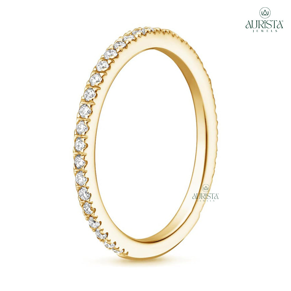 Gift of Eternity Yellow Gold Ring with Princess Diamond