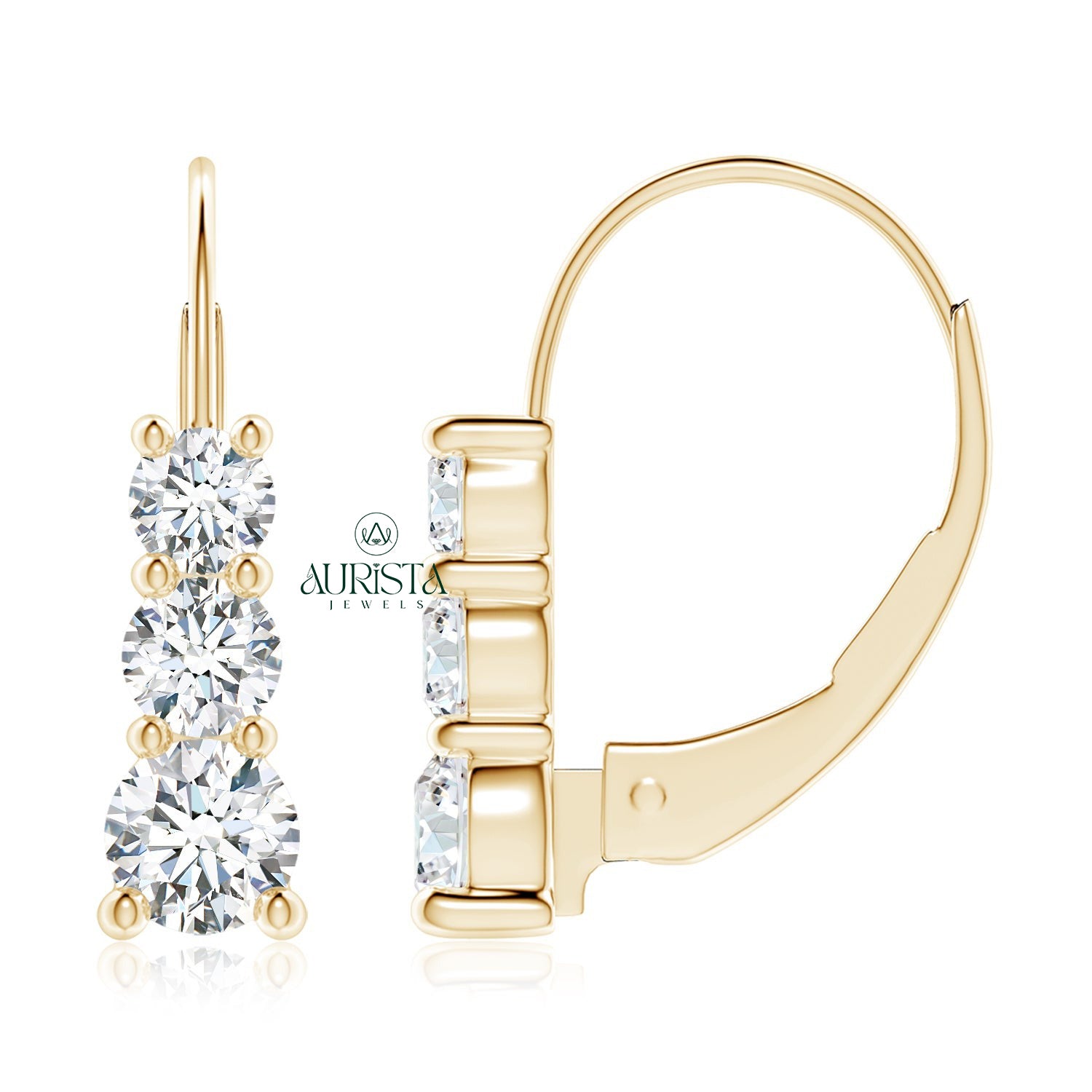 Modern Earrings with Premium Diamond