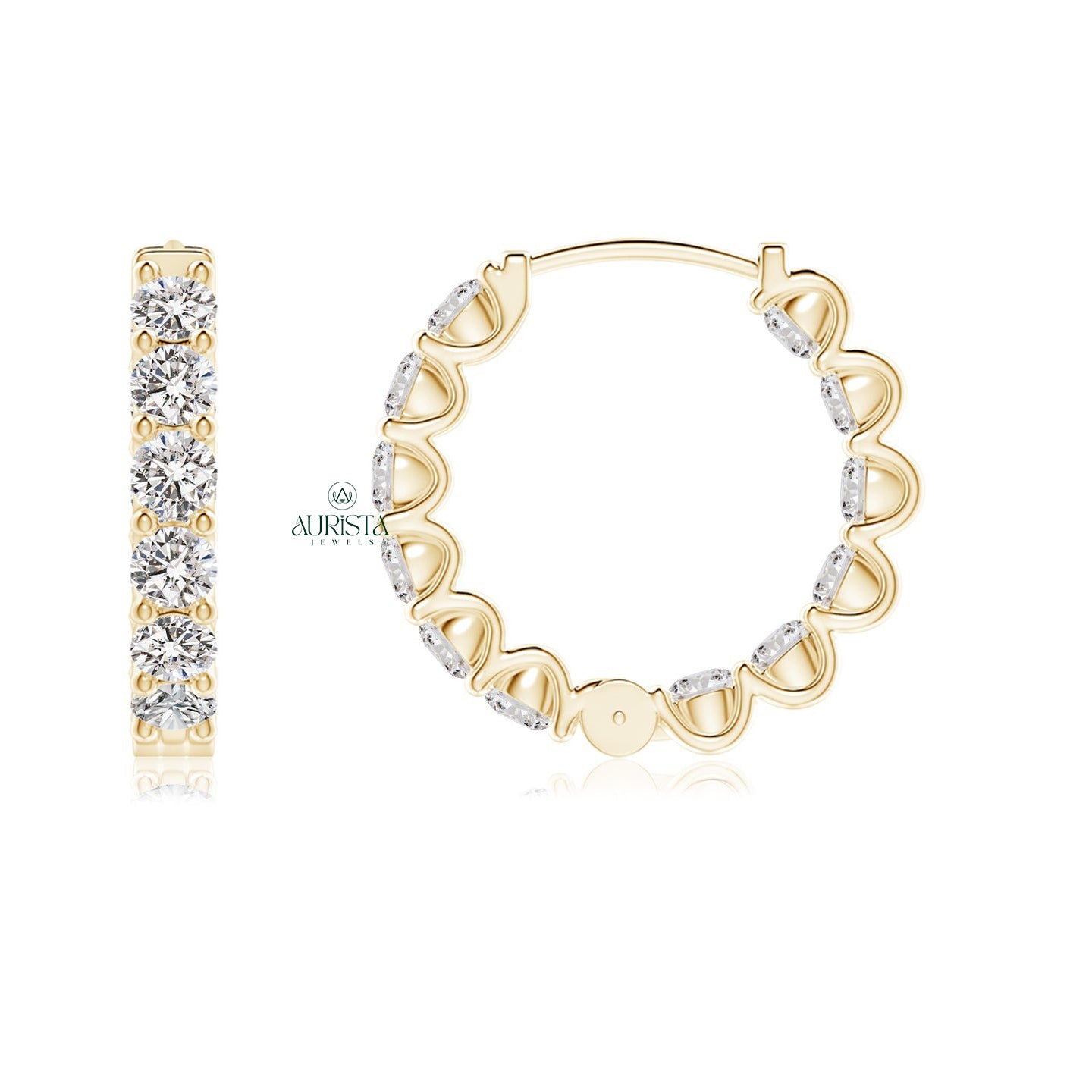 Fancy Earrings with Fine Diamond