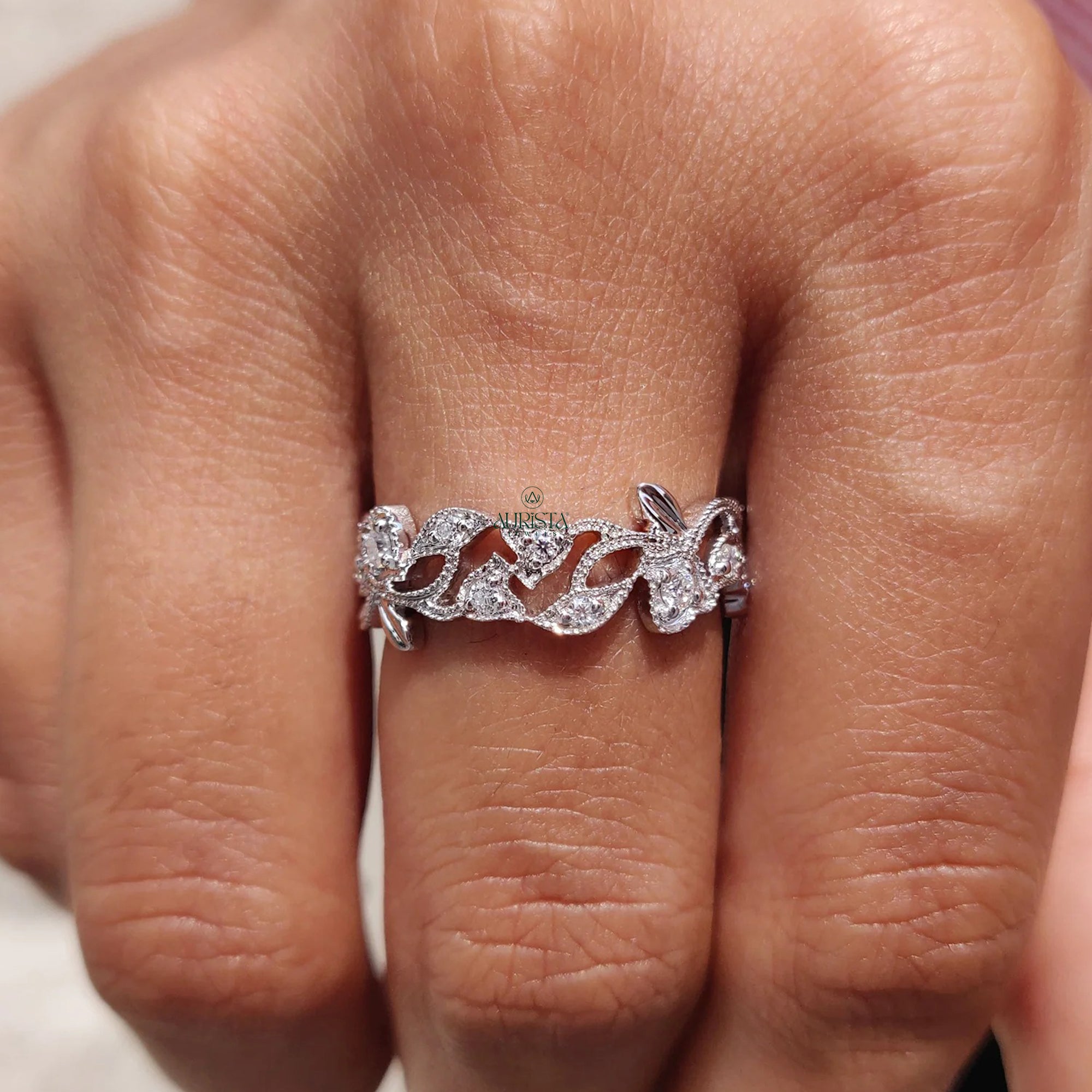 Royal Diamond Crown Band Ring