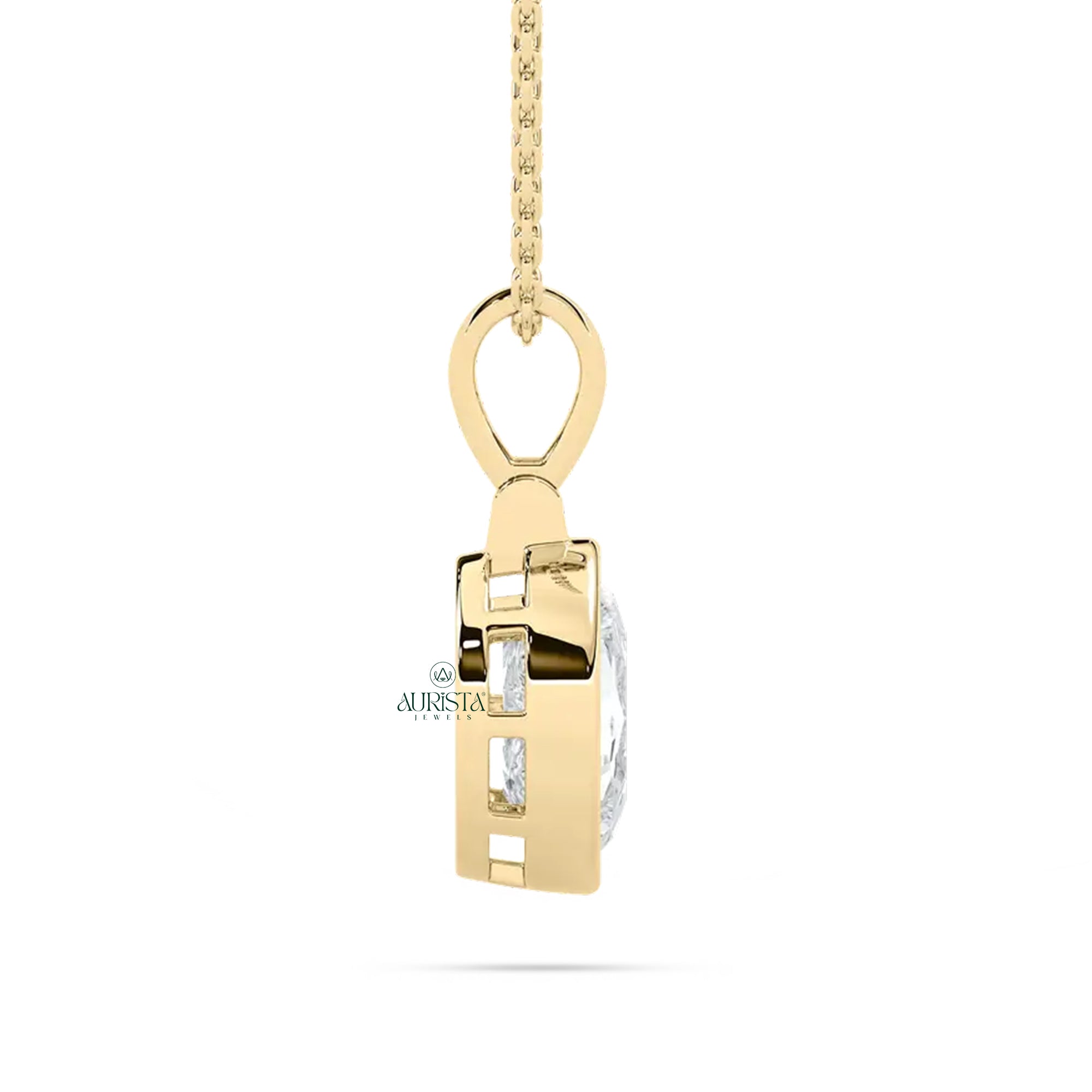 Elegant Initial Necklace – Sparkling Gold Pendant