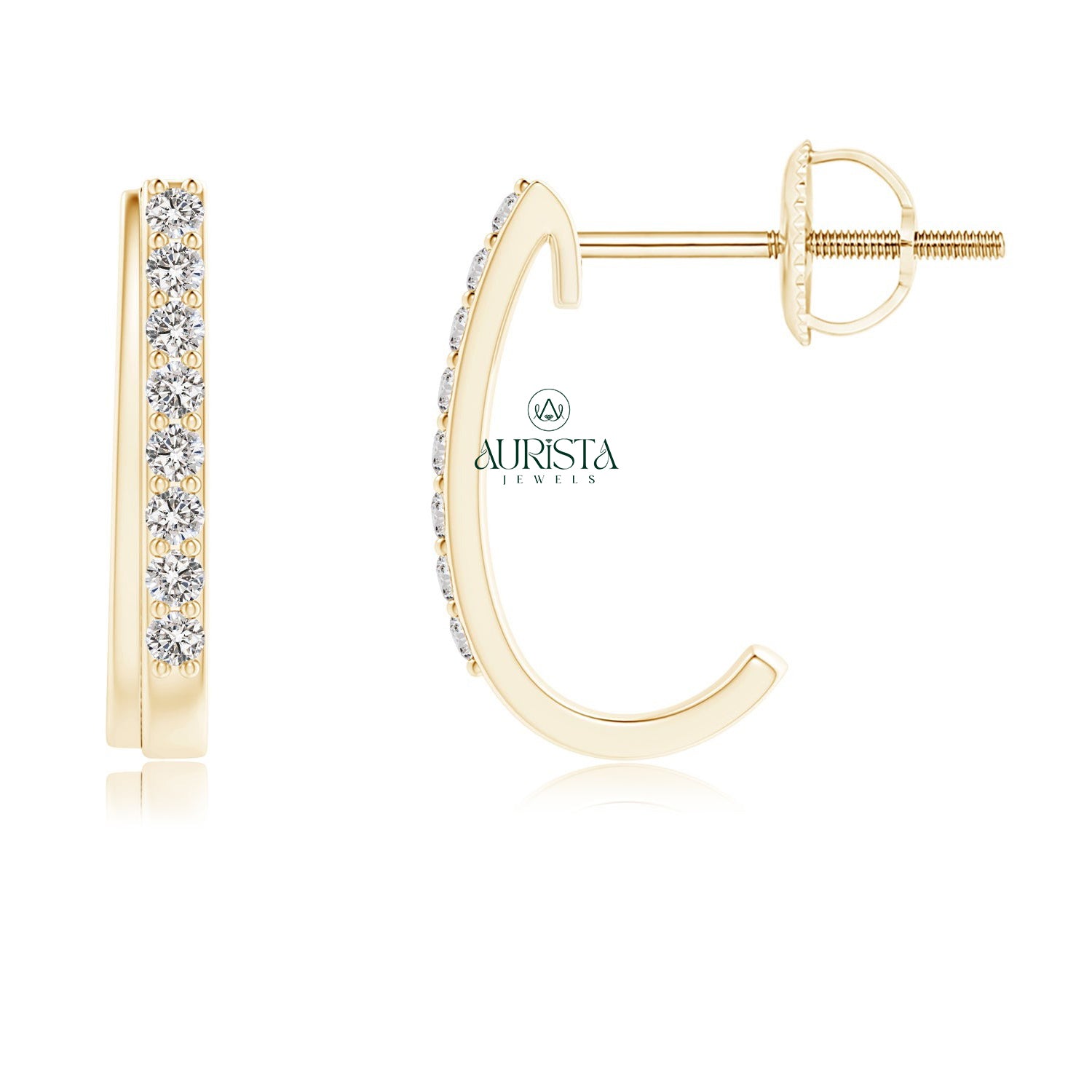 Vibrant Earrings with Dazzling Diamond
