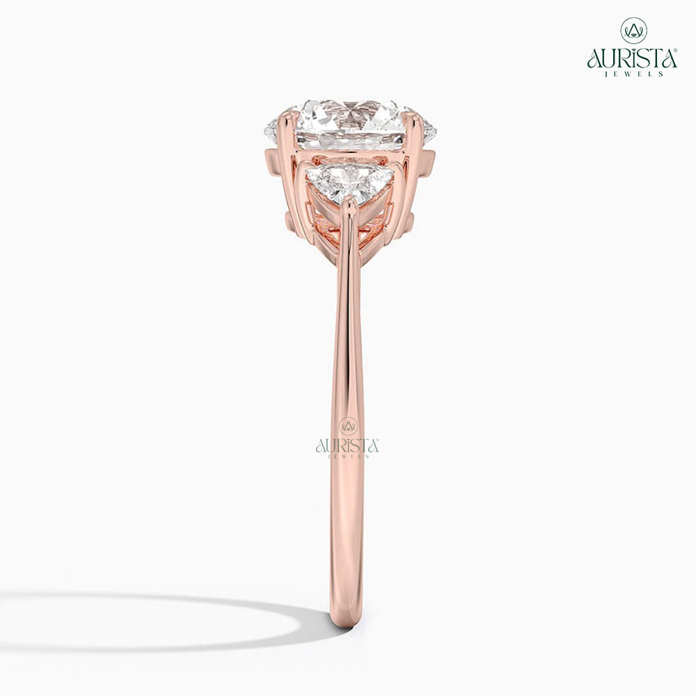 Eternal Devotion – Rose Gold Ring with Round Diamond