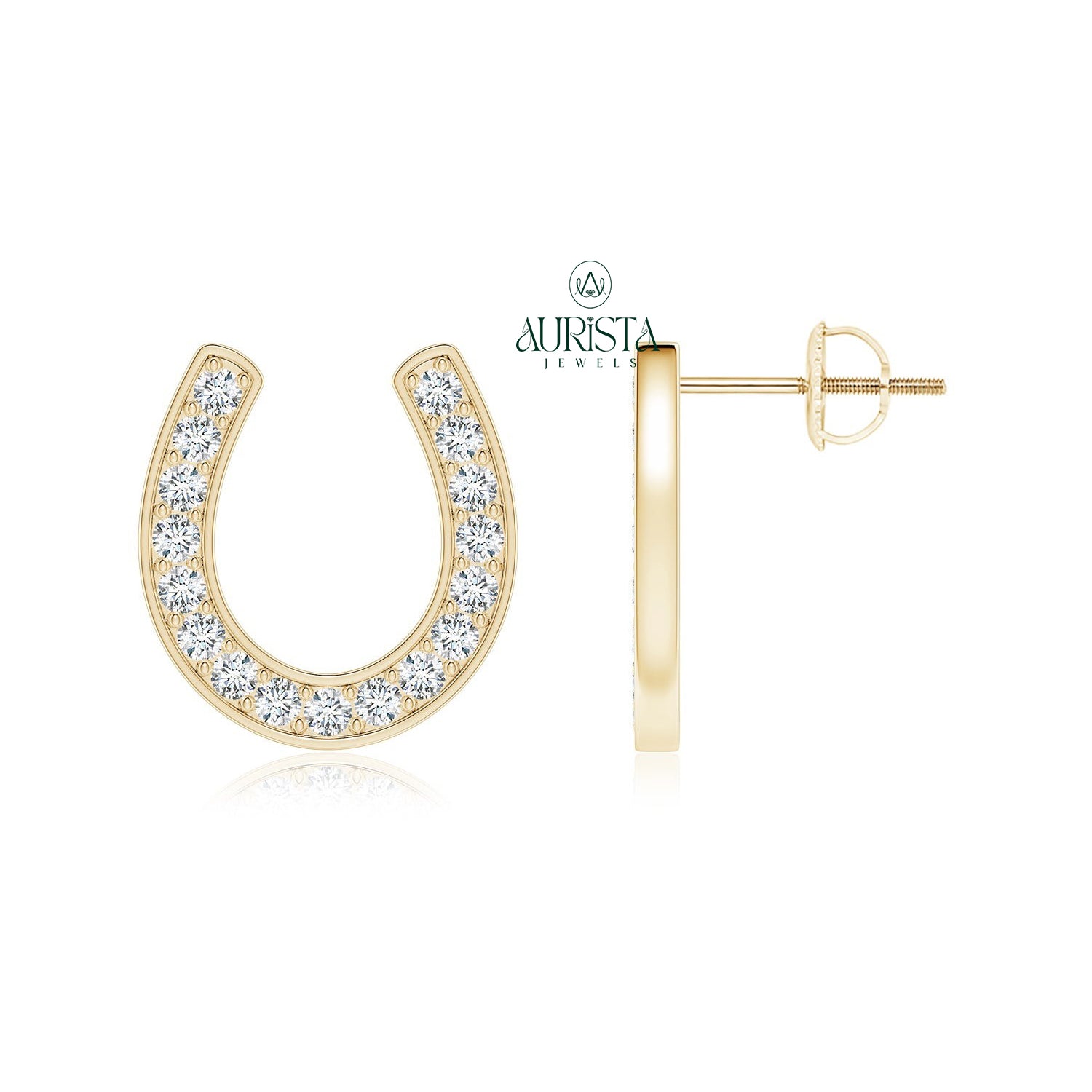 Graceful Earrings with Fine Diamond