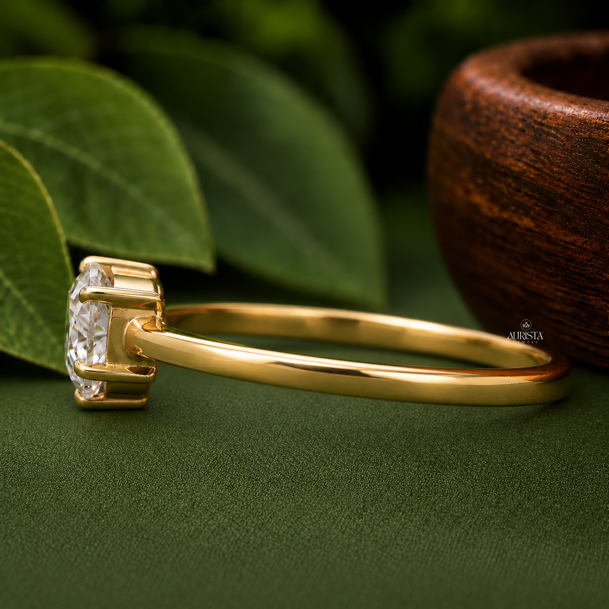 Heart Shape Lab Grown Diamond Ring, Minimalist Engagement Wedding Ring Solitaire Band