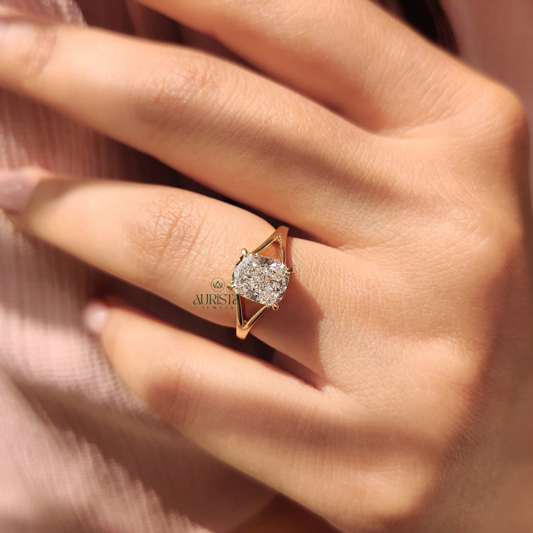 Cushion Solitaire – Made to Melt Hearts