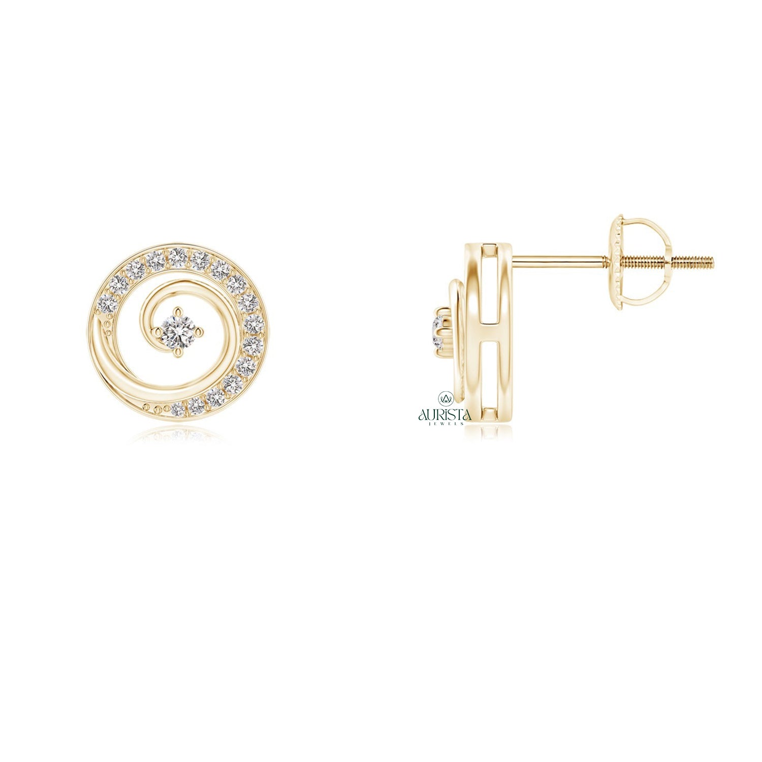 Delicate Earrings with Premium Diamond