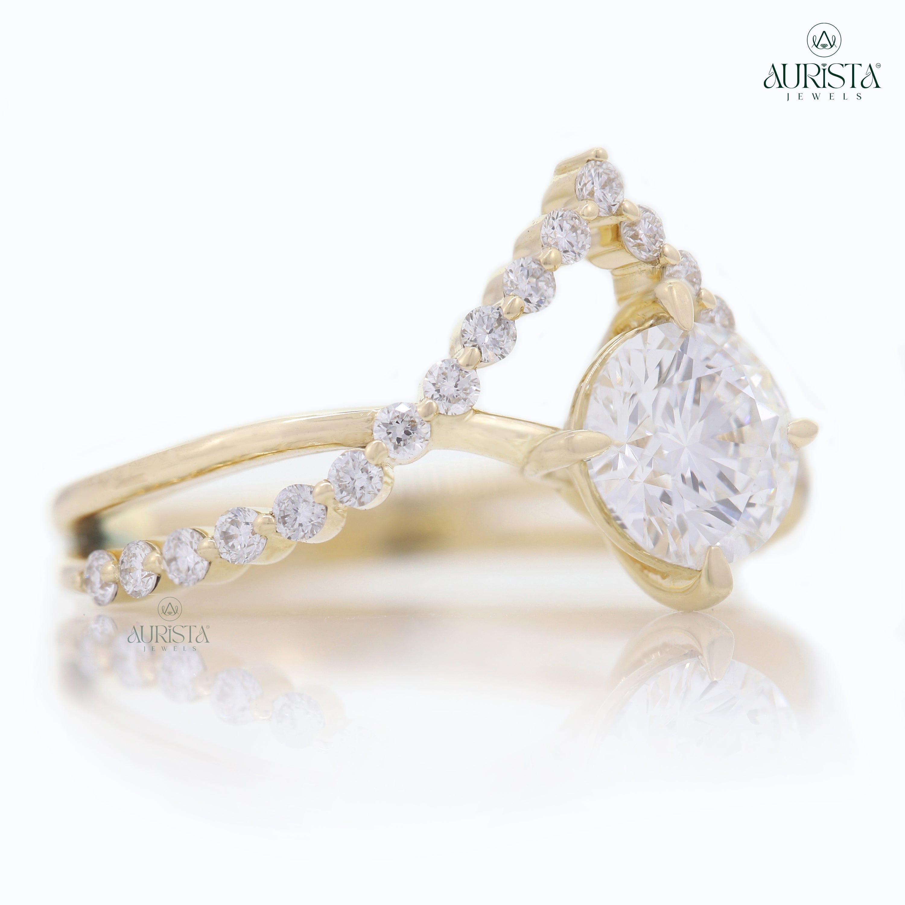 Wear Your Promise- Yellow Gold Ring with Round Diamond