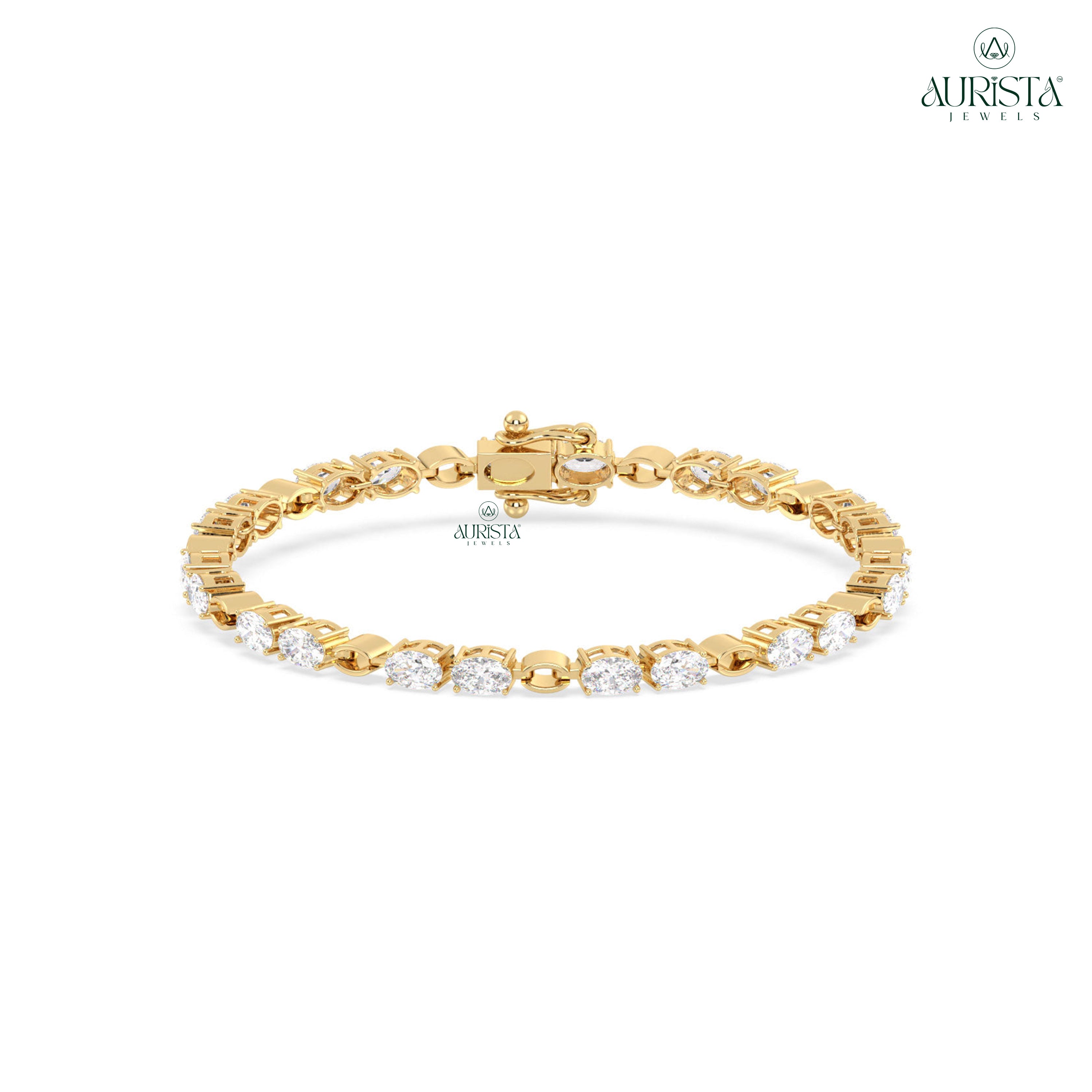Timeless Shine – Tennis Bracelet with Oval Diamonds