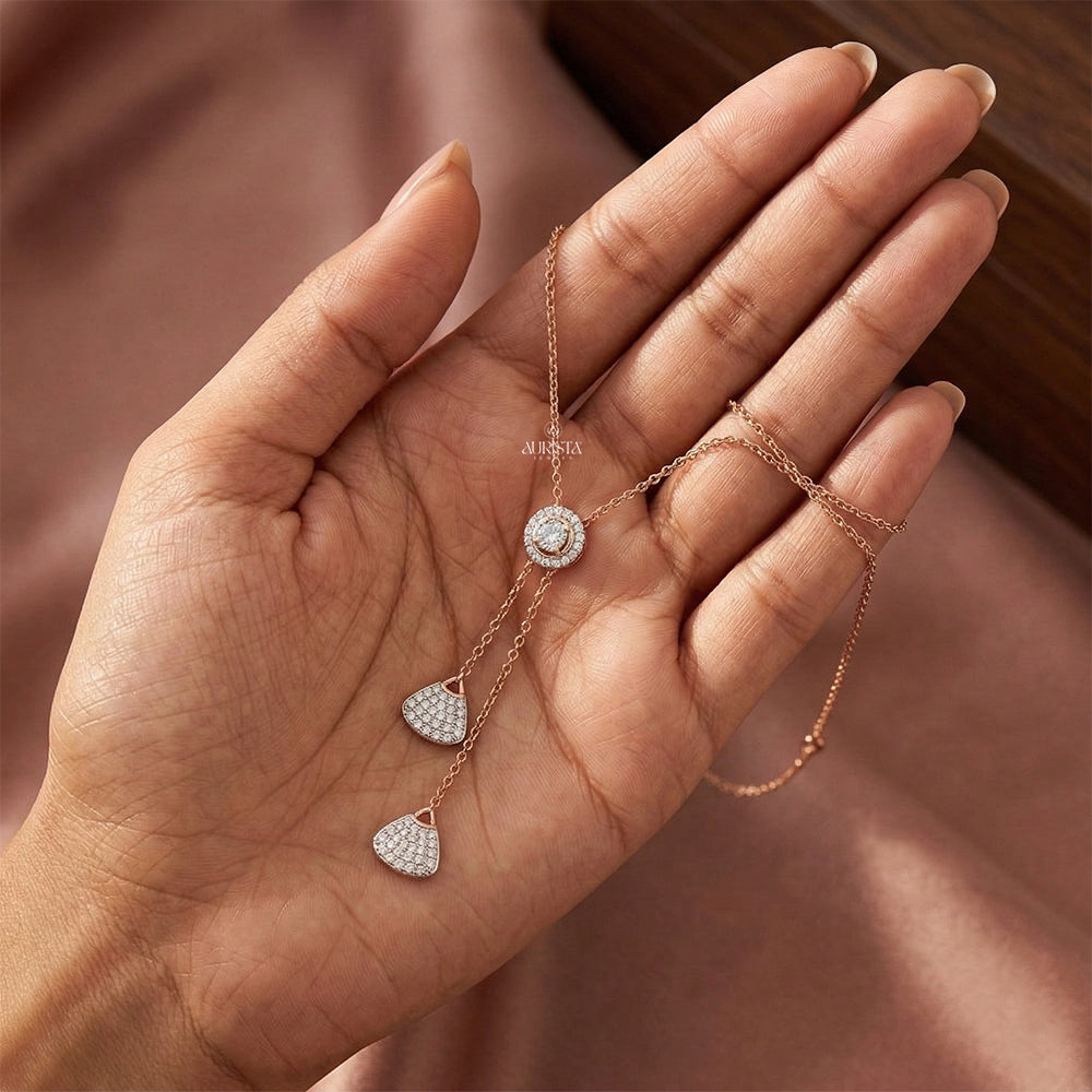 Timeless Elegance Round Brilliant Necklace