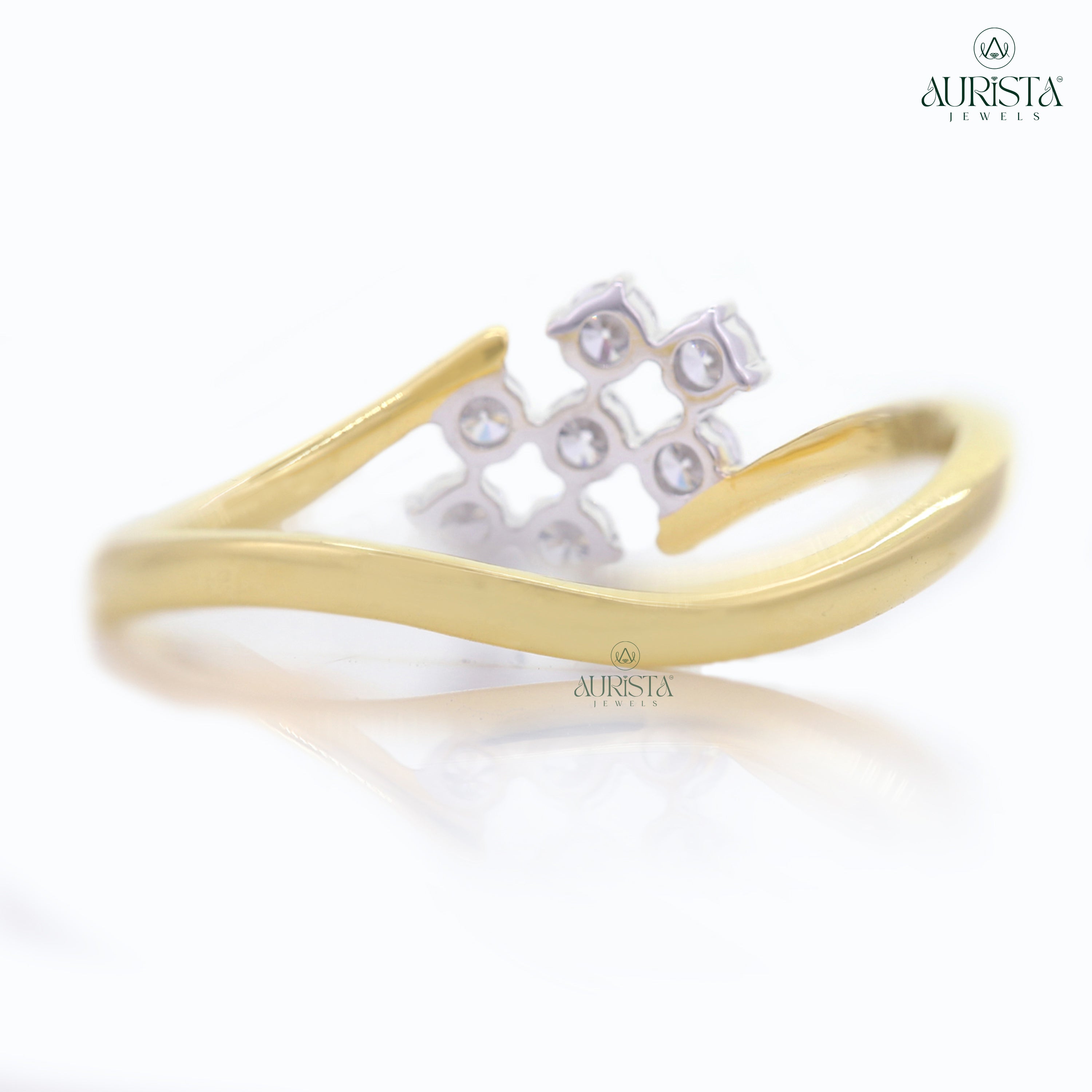 Wear Your Promise- Yellow Gold Band with Round Diamond