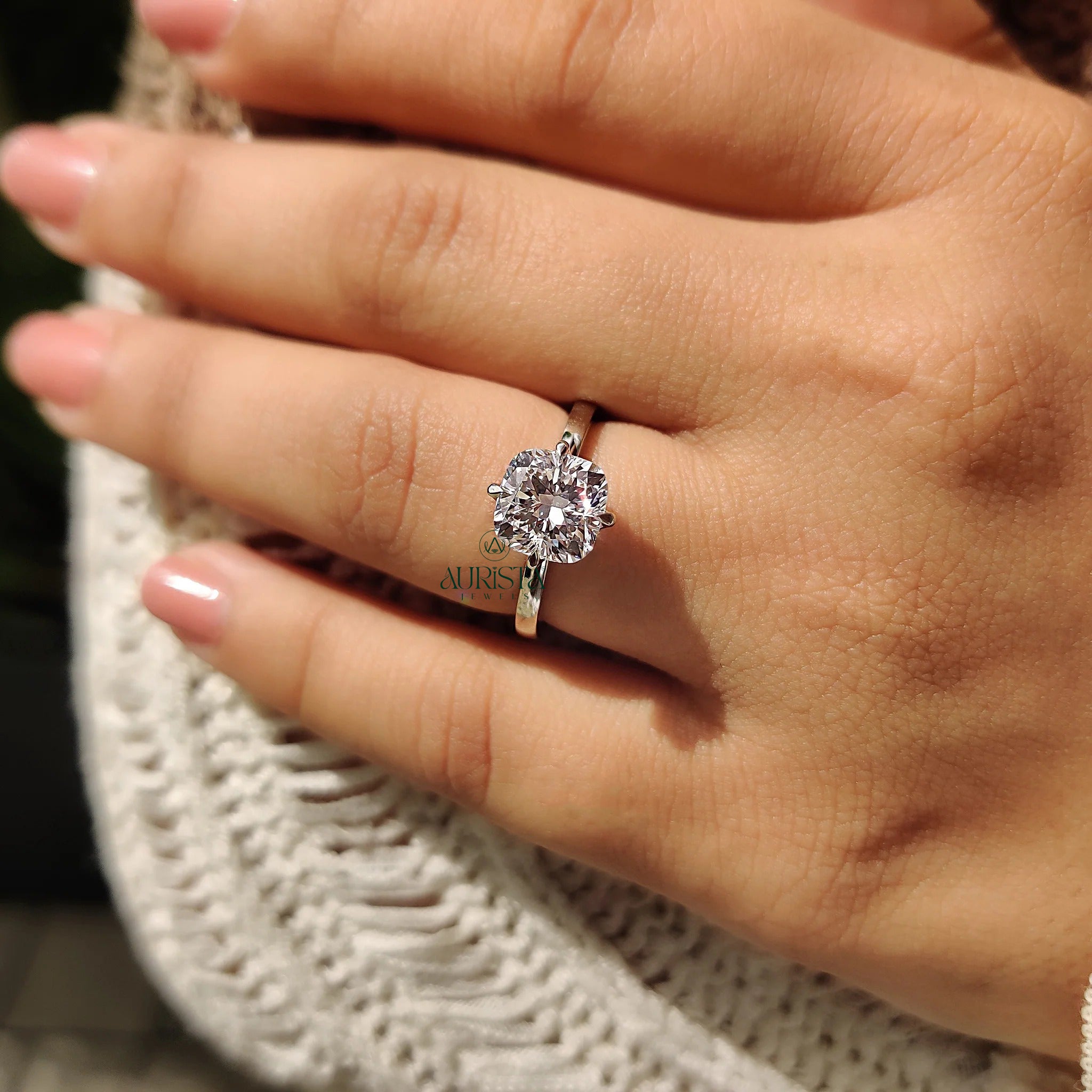 Dreamy Cushion Cut Solitaire Ring