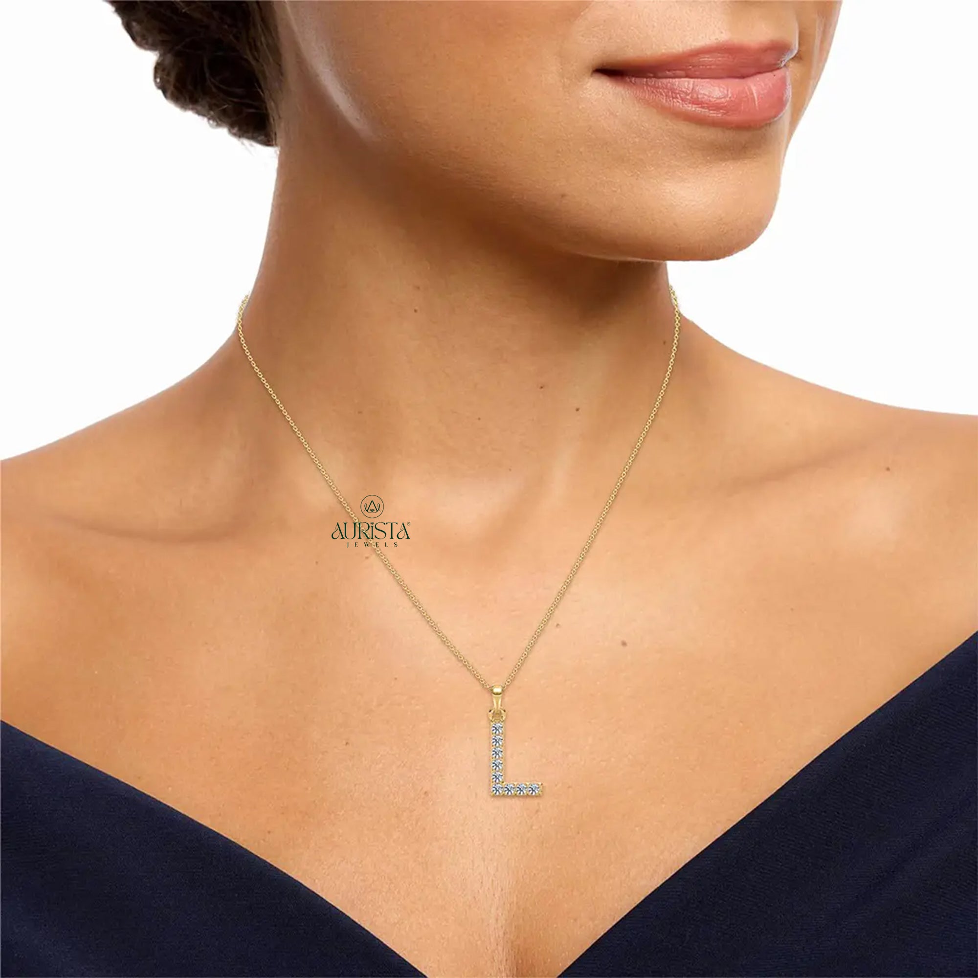 Gold Initial Necklace