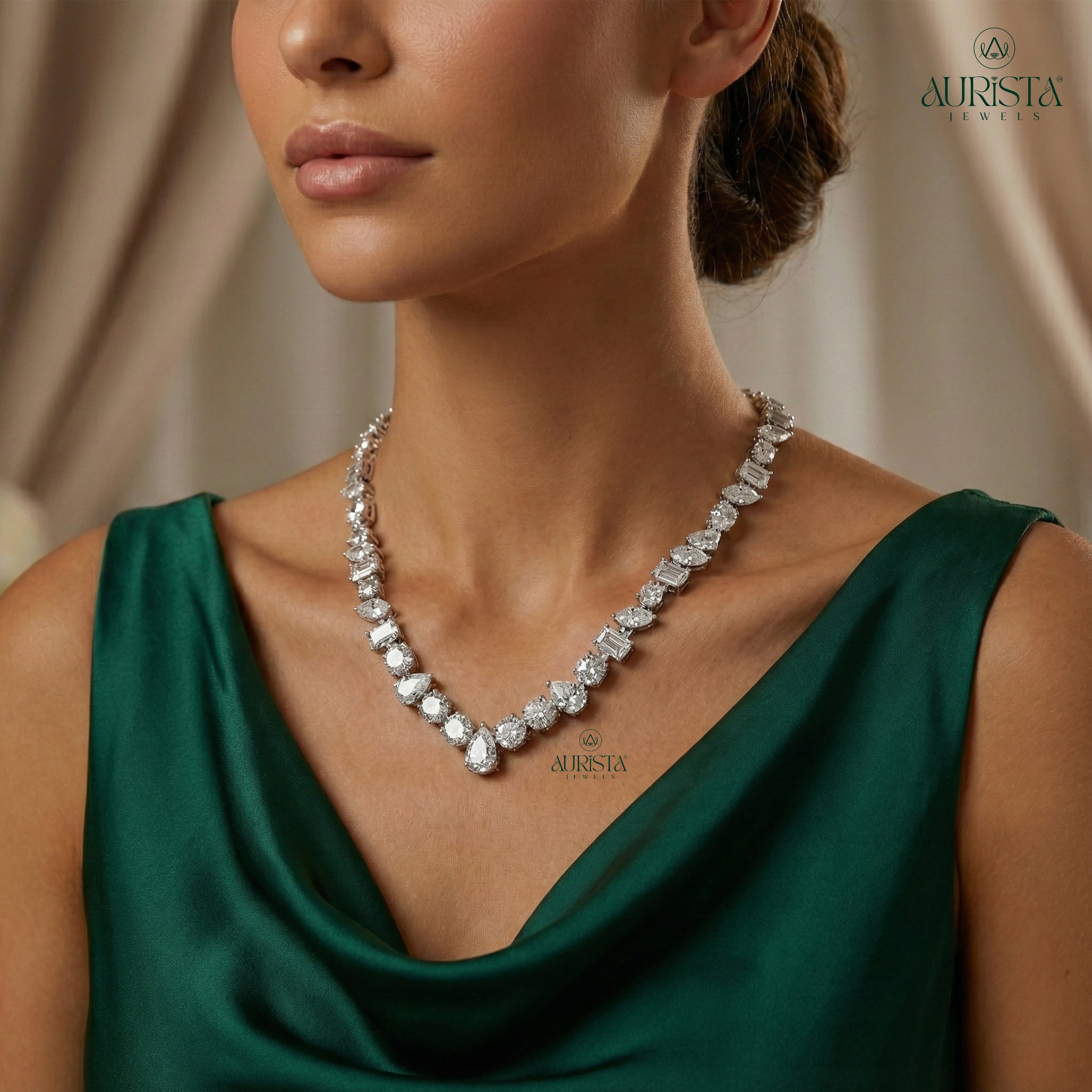 Eternal Light Diamond Necklace in Gold