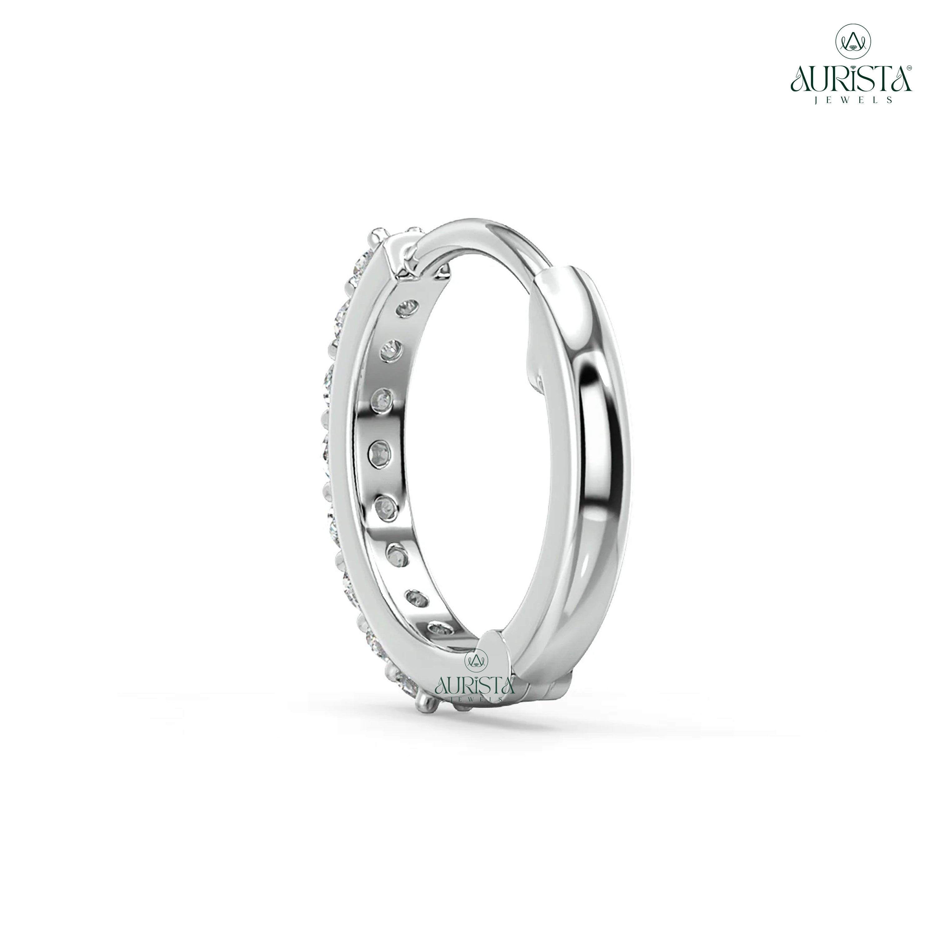 Endless Love Round Diamond Nose Ring