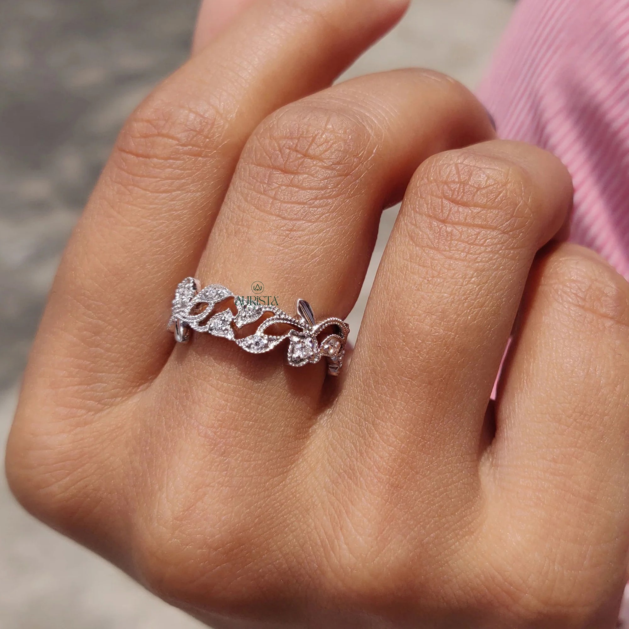 Royal Diamond Crown Band Ring