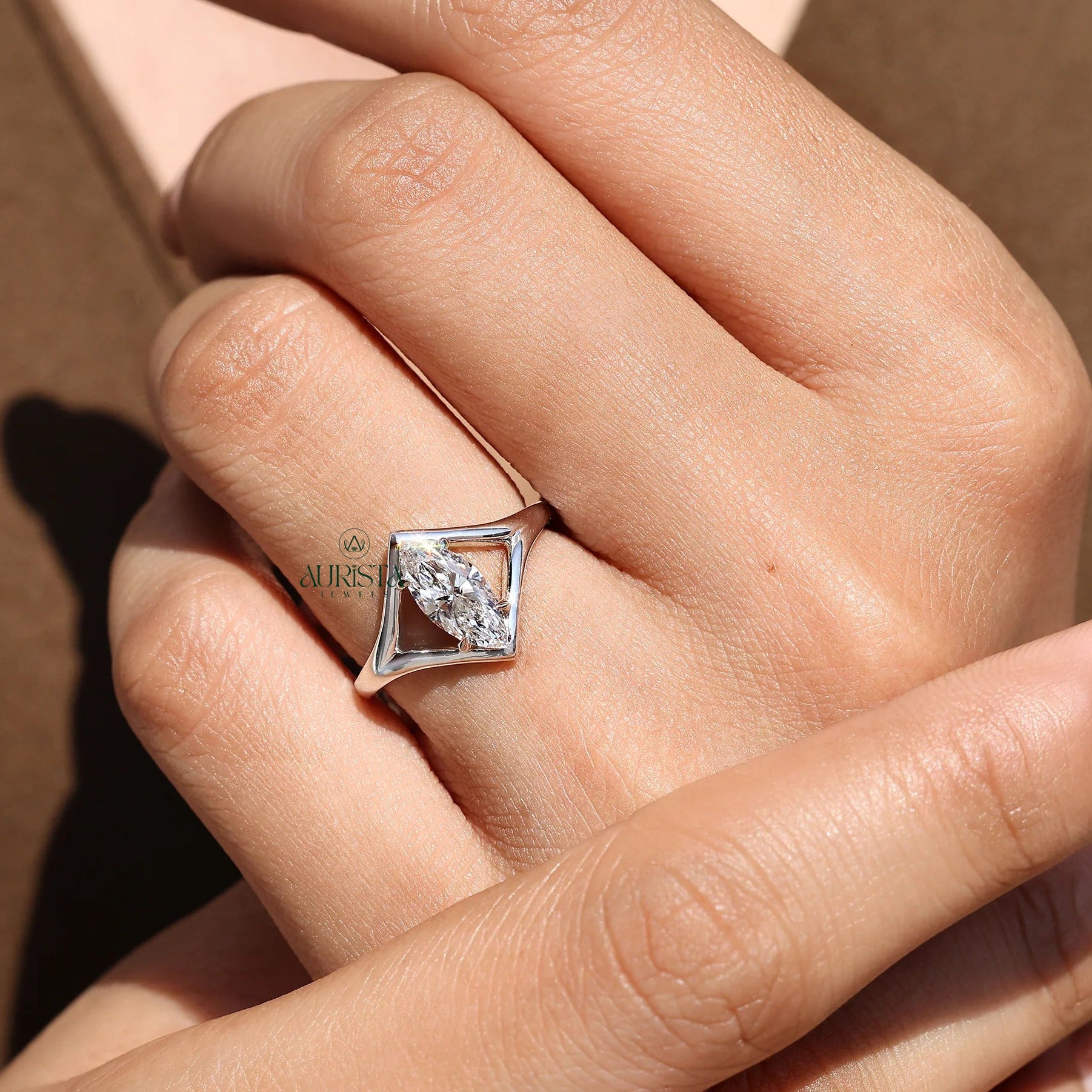 Marquise Elegance in One Brilliant Stone