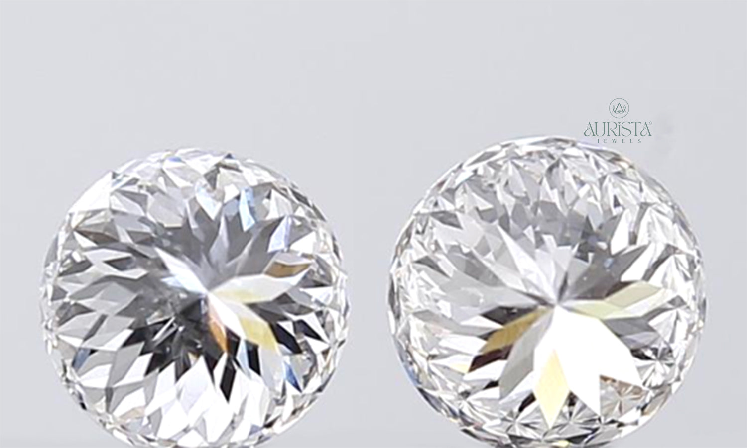 2.25 CT (2 Pcs) Round Portuguese Shape Lab Diamond for Jewelry