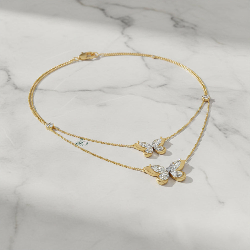 Eternal Shine Diamond Necklace in Gold