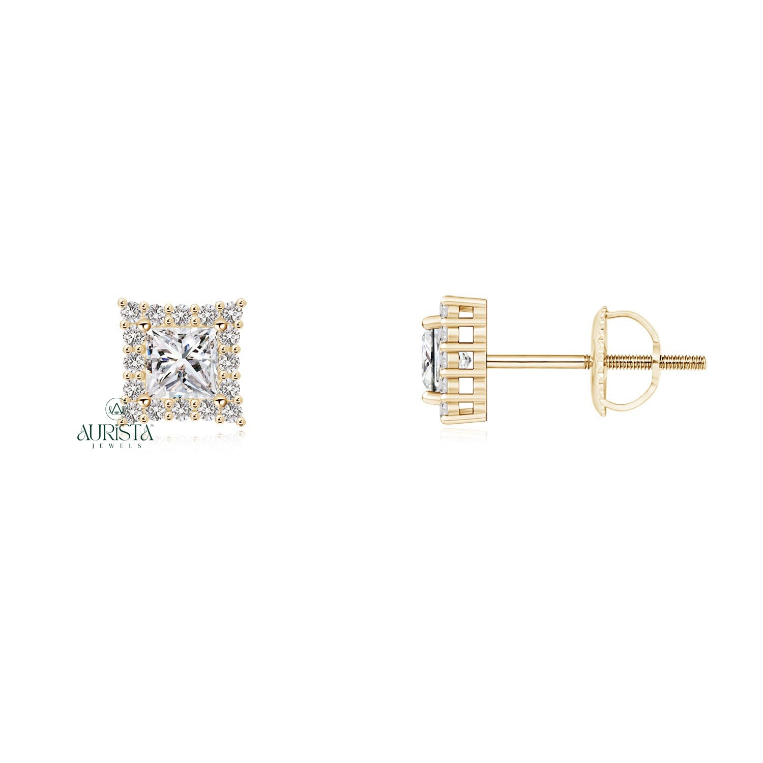 Fancy Earrings with Fine Diamond