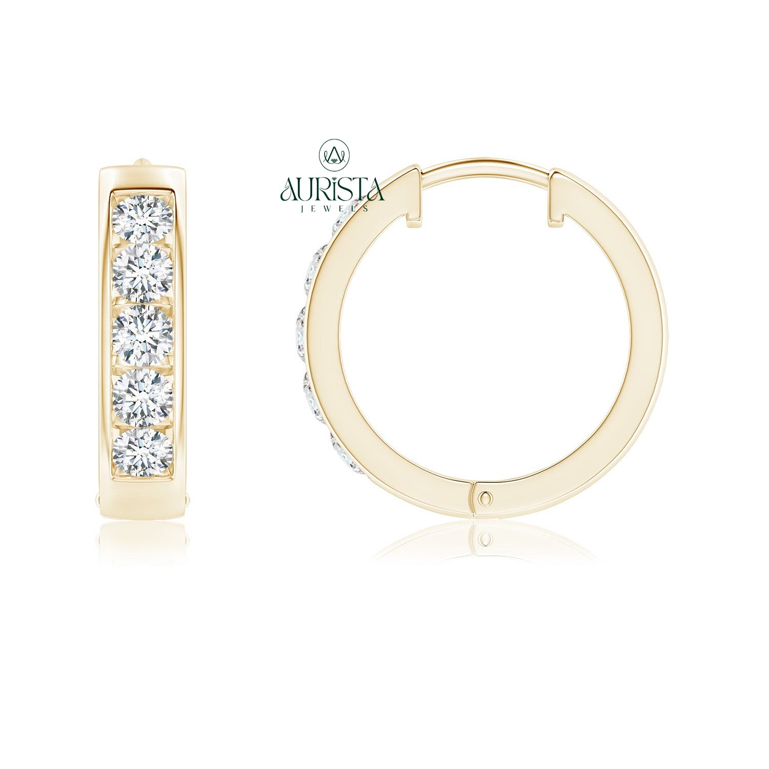 Royal Earrings with Fine Diamond