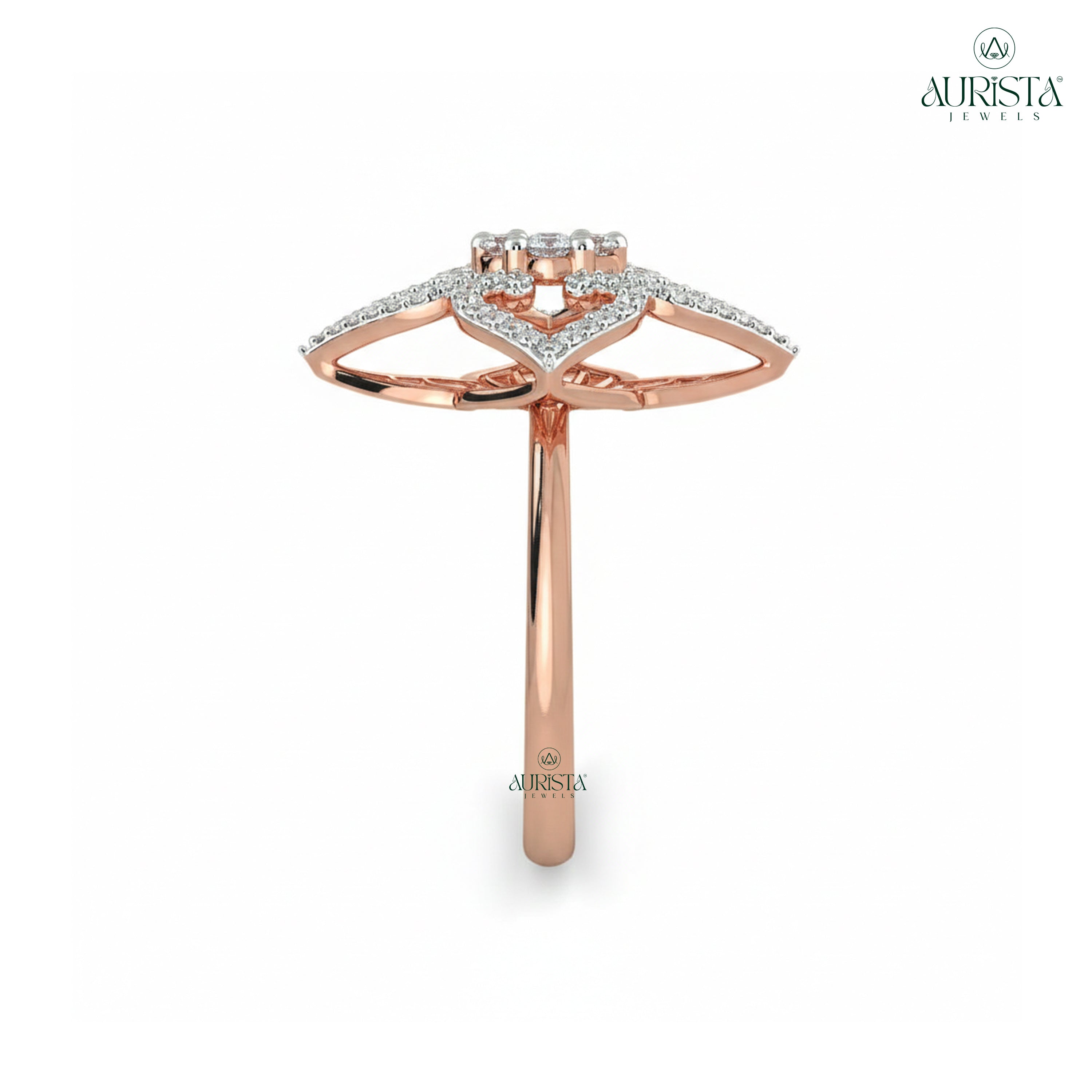 Shine of Promise – Rose Gold Ring with Round Diamond